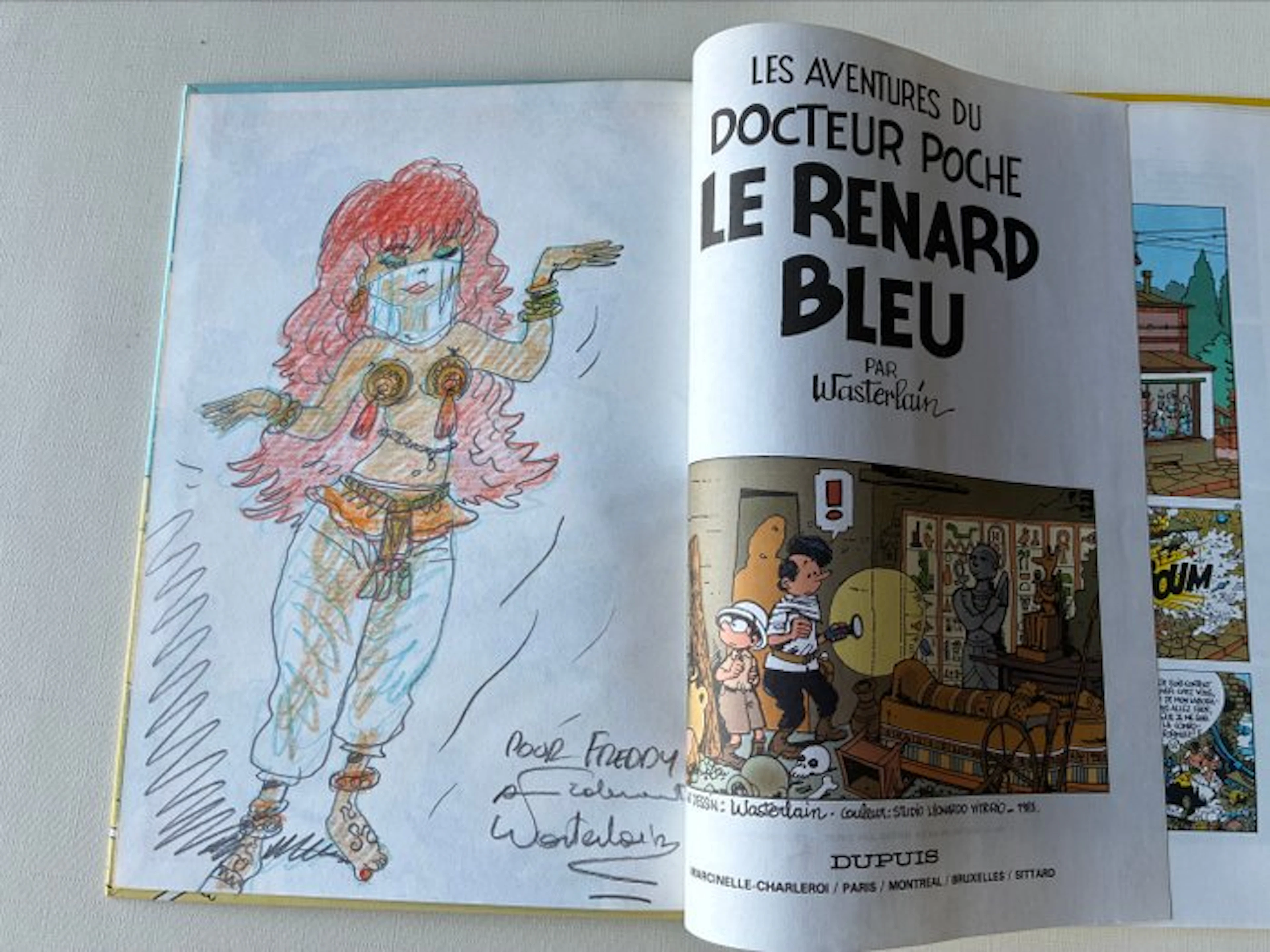 Docteur Poche T6 - Le Renard bleu + dédicace - C - 1...