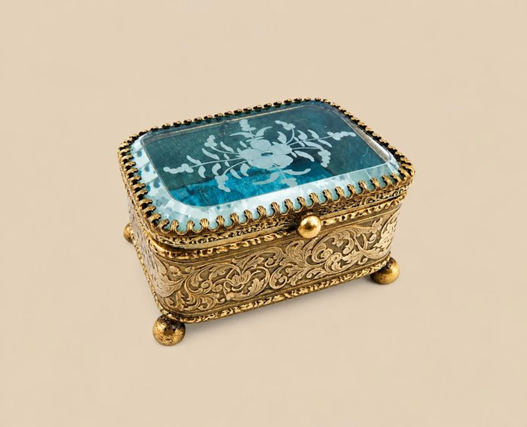 Box - Brass, Glass - Napoleon III