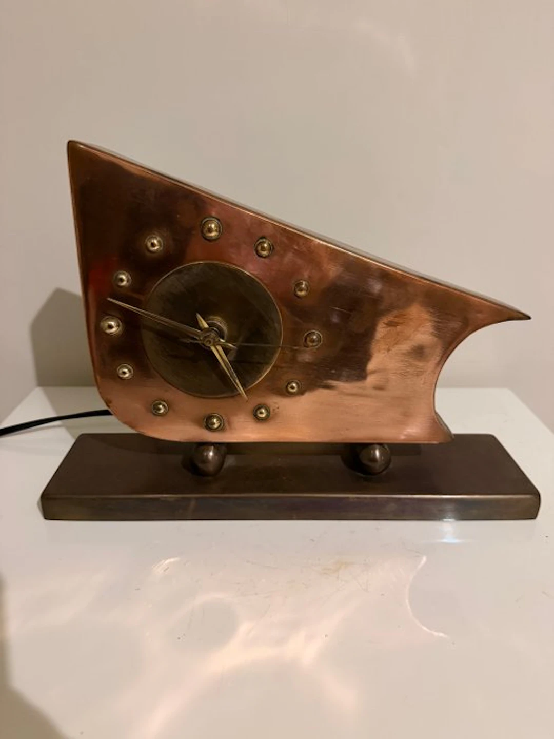 Atmos clock - Mid-century modern Copper - 1950-1960 - Boemerang space age