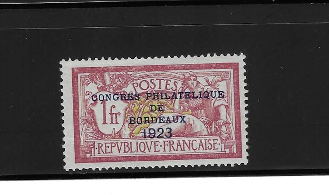 France - Bordeaux Philatelic Congress 1923 - Mint with hinge trace