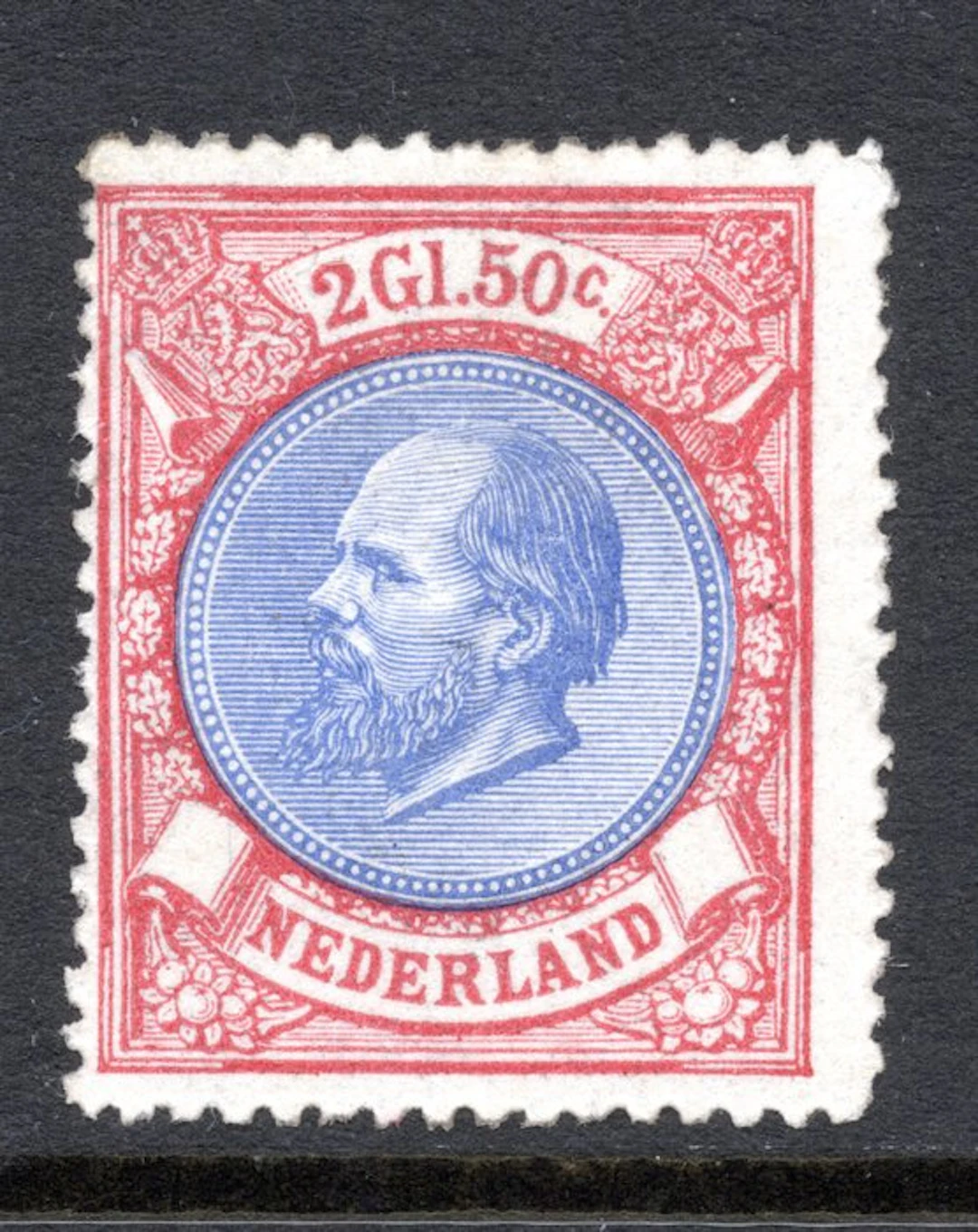 Netherlands 1872 - 2.50 guilders King William III - Free...