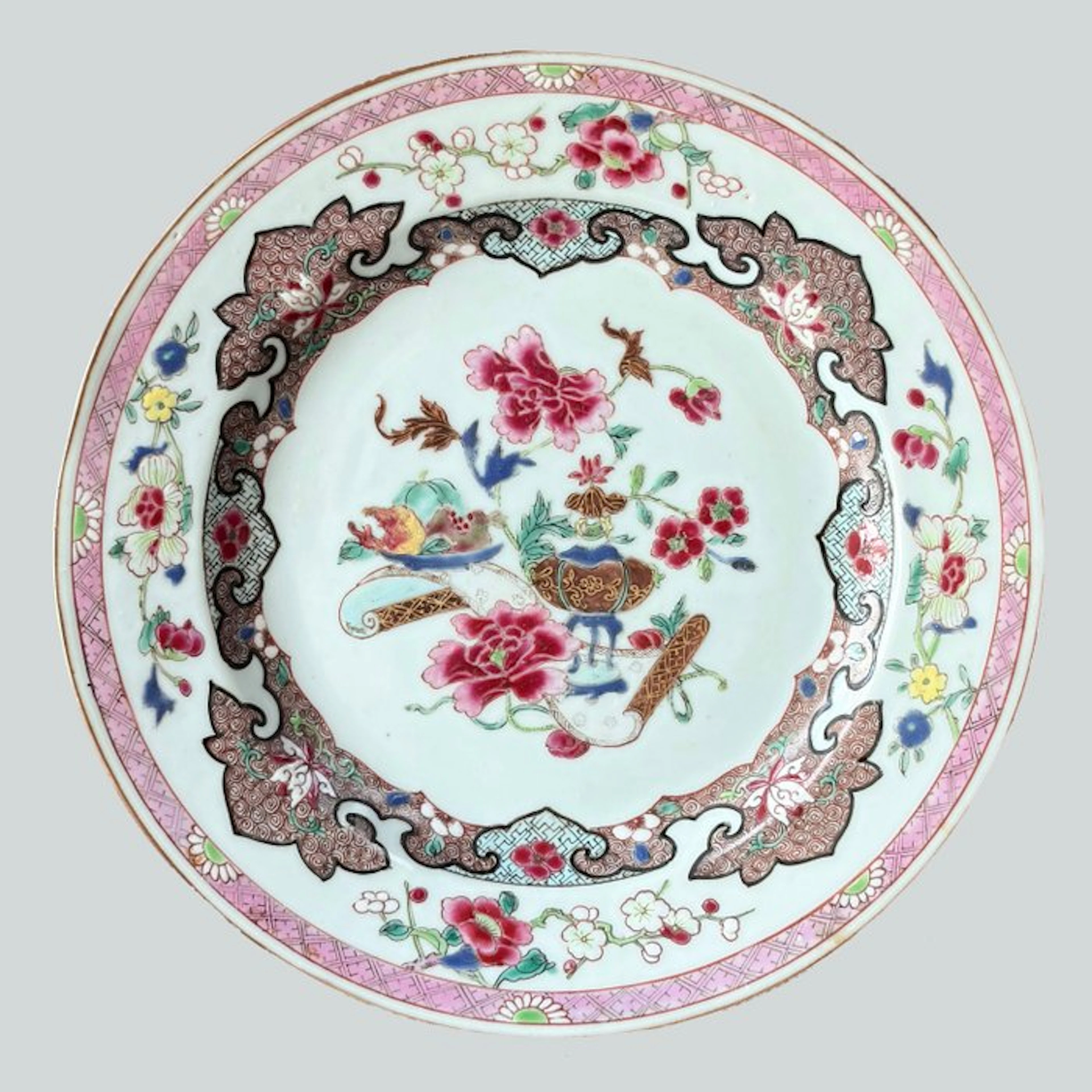 Plate - China - Yongzheng (1723-1735) - famille rose...