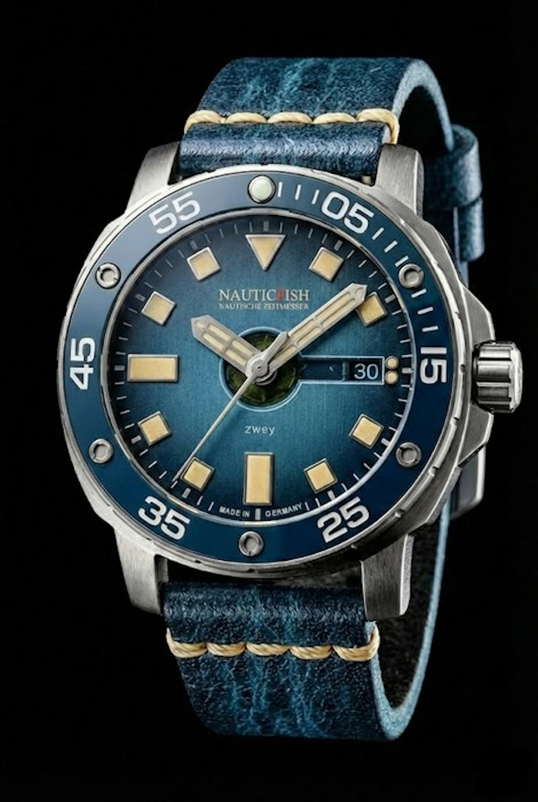 NauticFish - Zwey Blao Pro - Diver Watch - water...