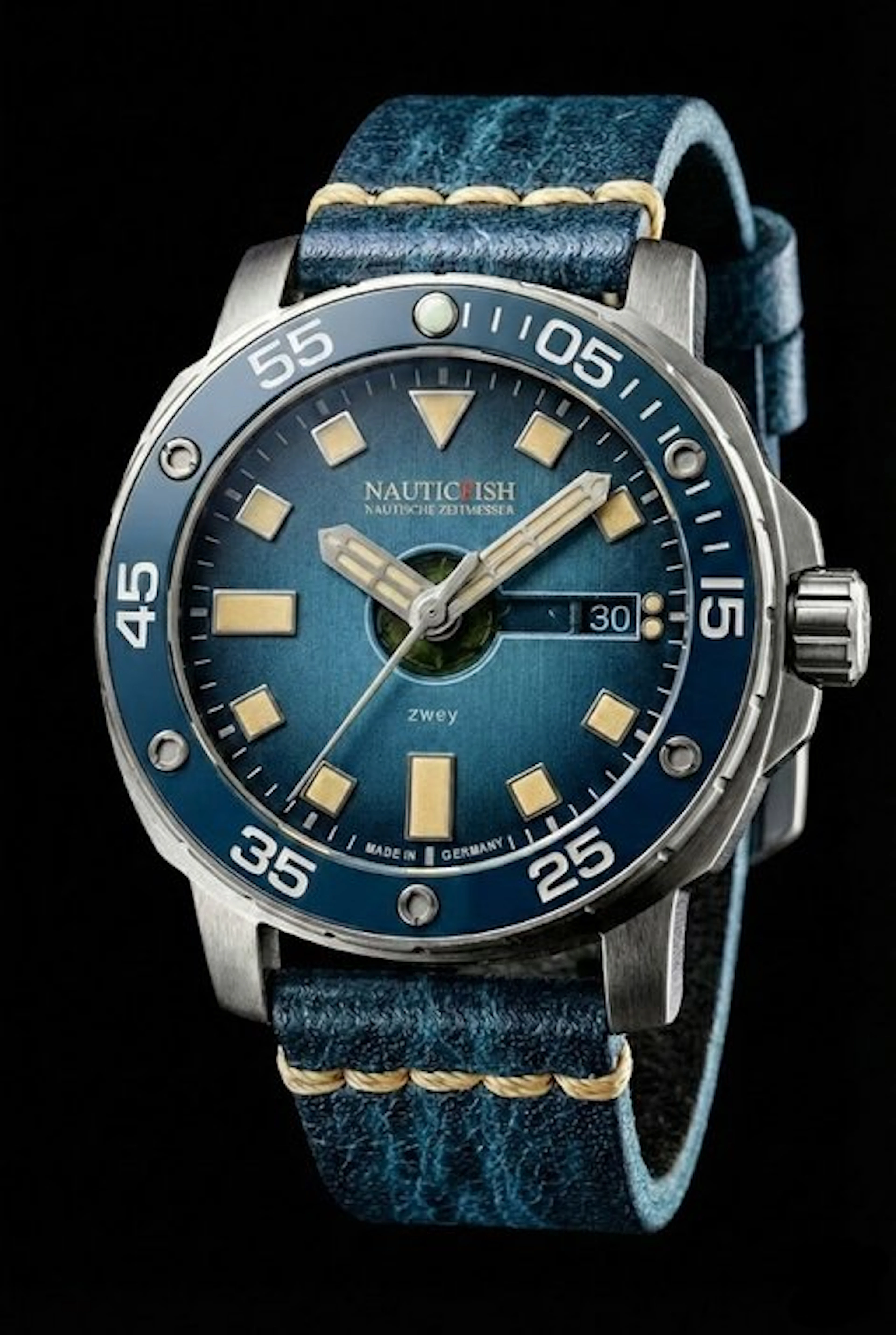 NauticFish - Zwey Blao Pro - Diver Watch - water...
