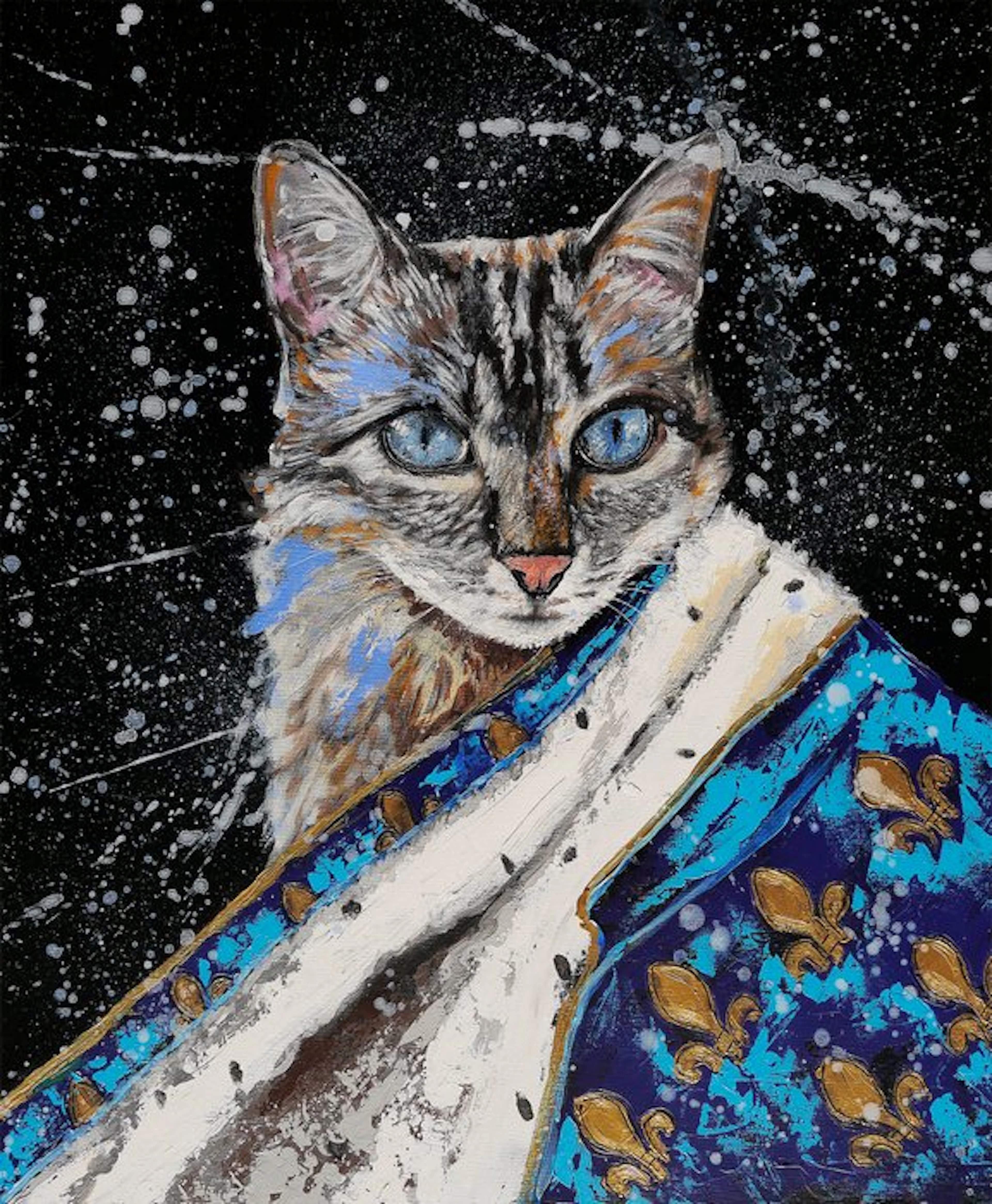 Bazévian DelaCapucinière - Portrait Royal Meoxit Cat Chat Katze ready