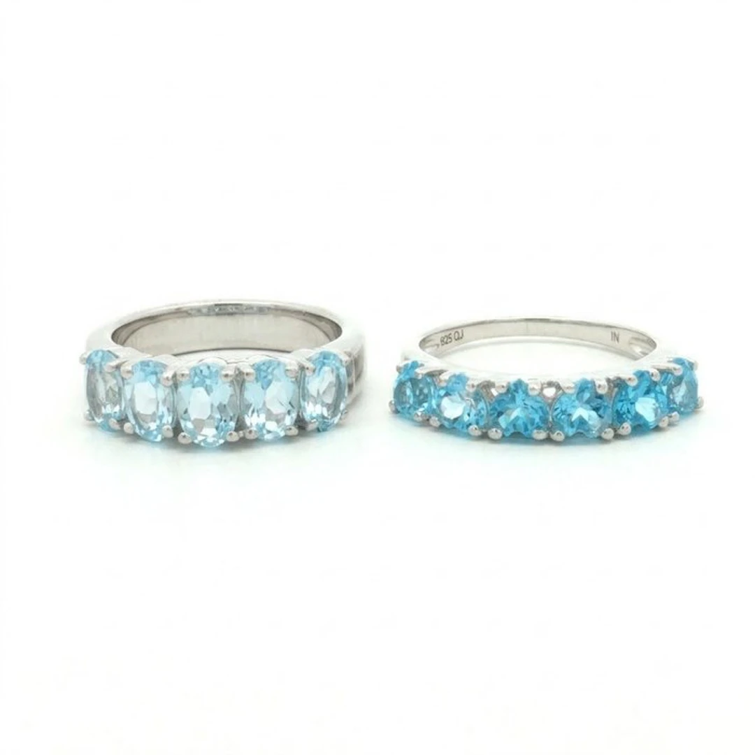 No reserve price - 2 piece jewellery set Silver - 4.23ct