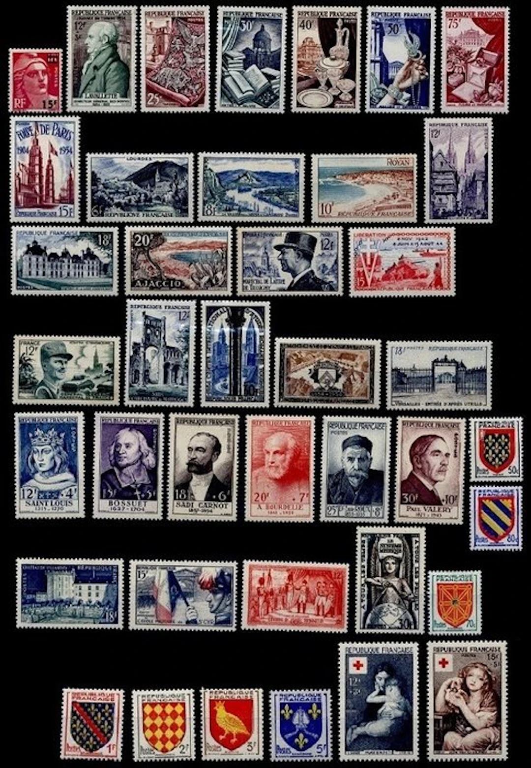 France 1954/1955 - Lot of the two complete years Neuves