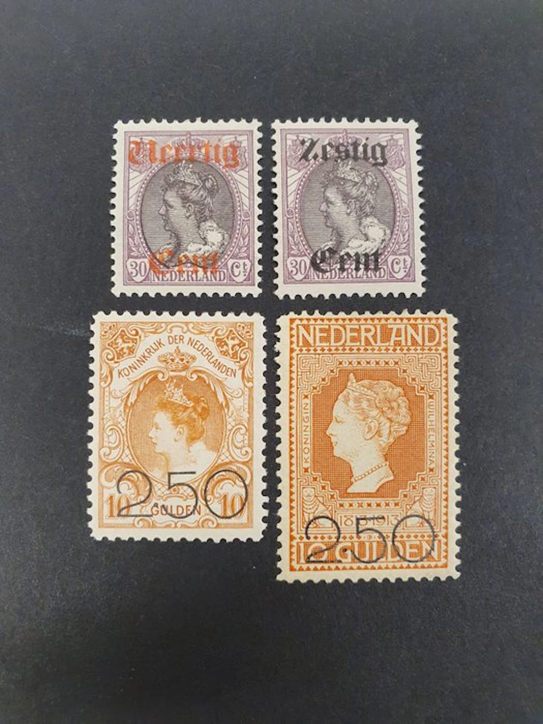 Netherlands 1919/1920 - Two series of aid issuances and cleanup issuances