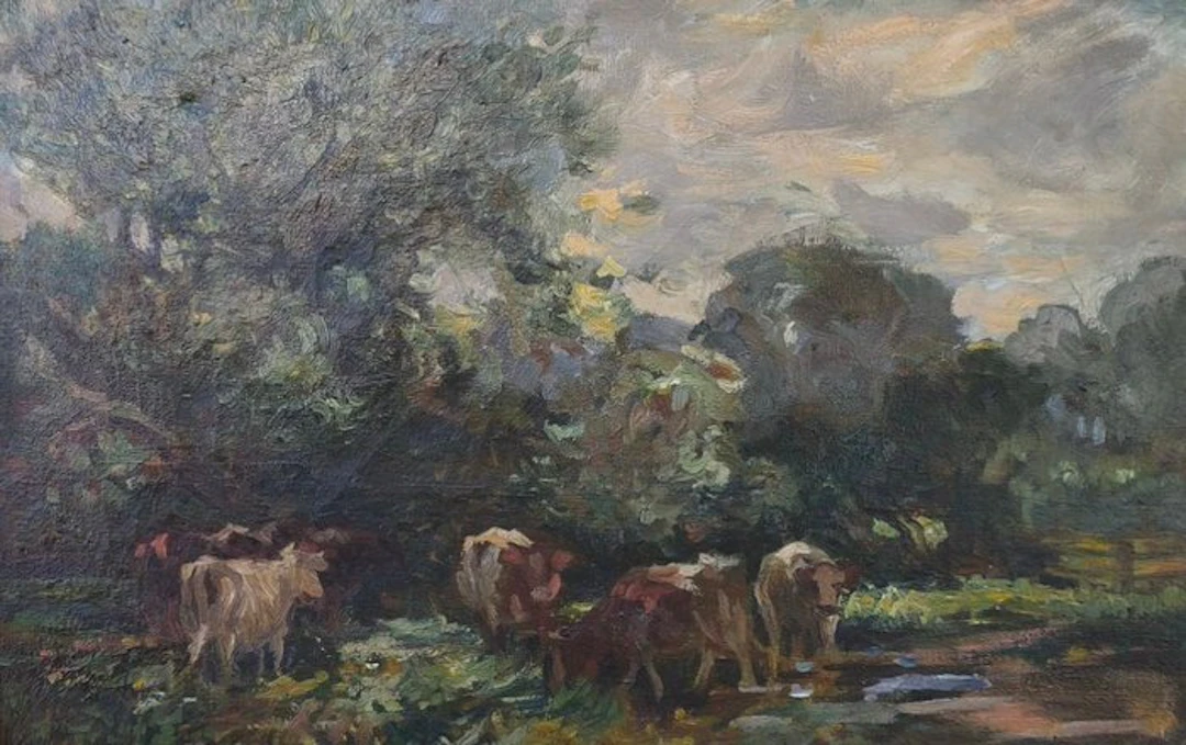 École anglaise (fin XIX), Cercle de Thomas Hart (1830-1916) - Paysage