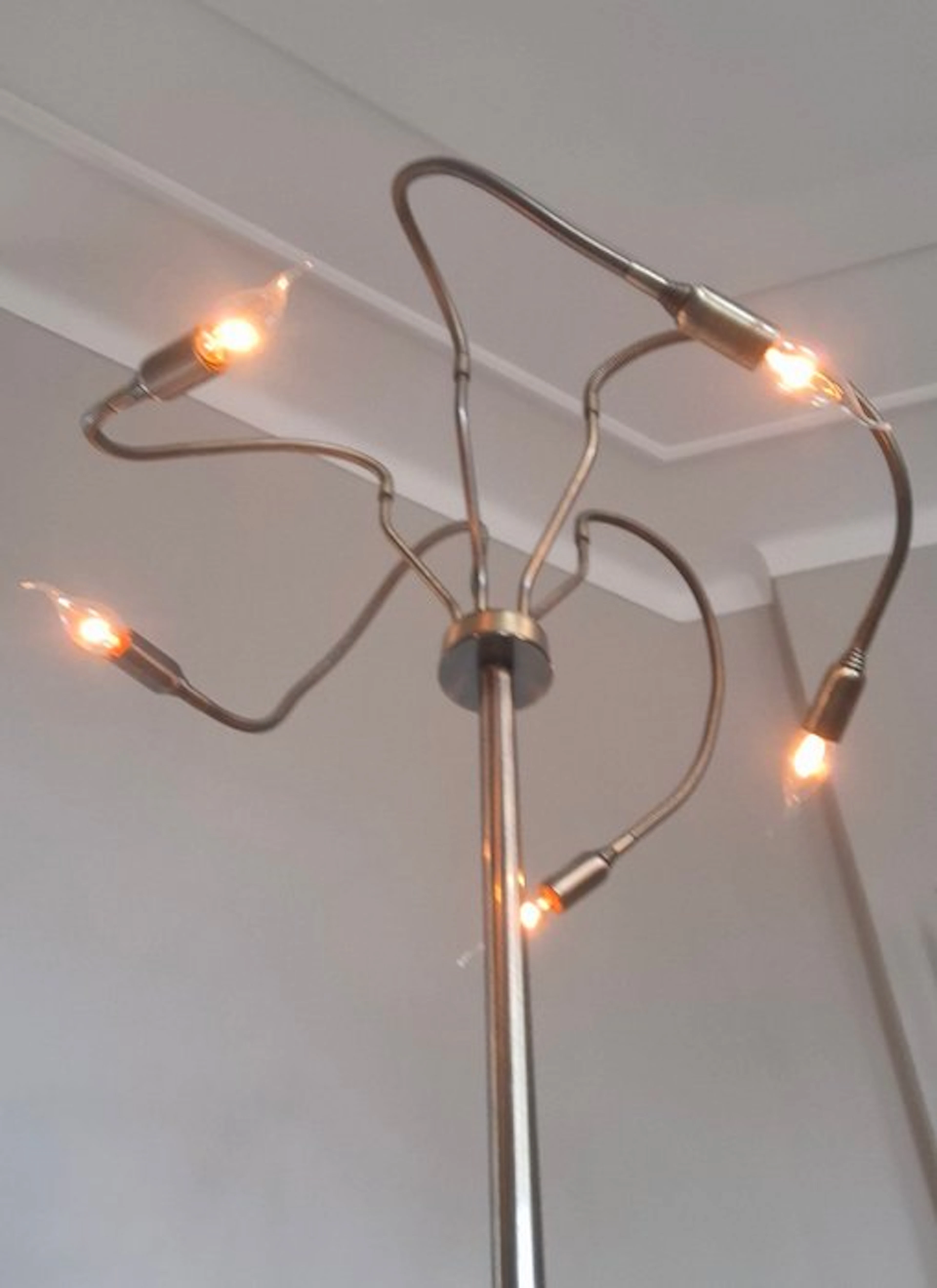 Arched floor lamp - Copper, Brass - Includes 5 little lamps
