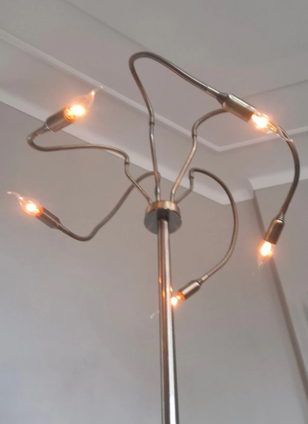 Arched floor lamp - Copper, Brass - Includes 5 little lamps