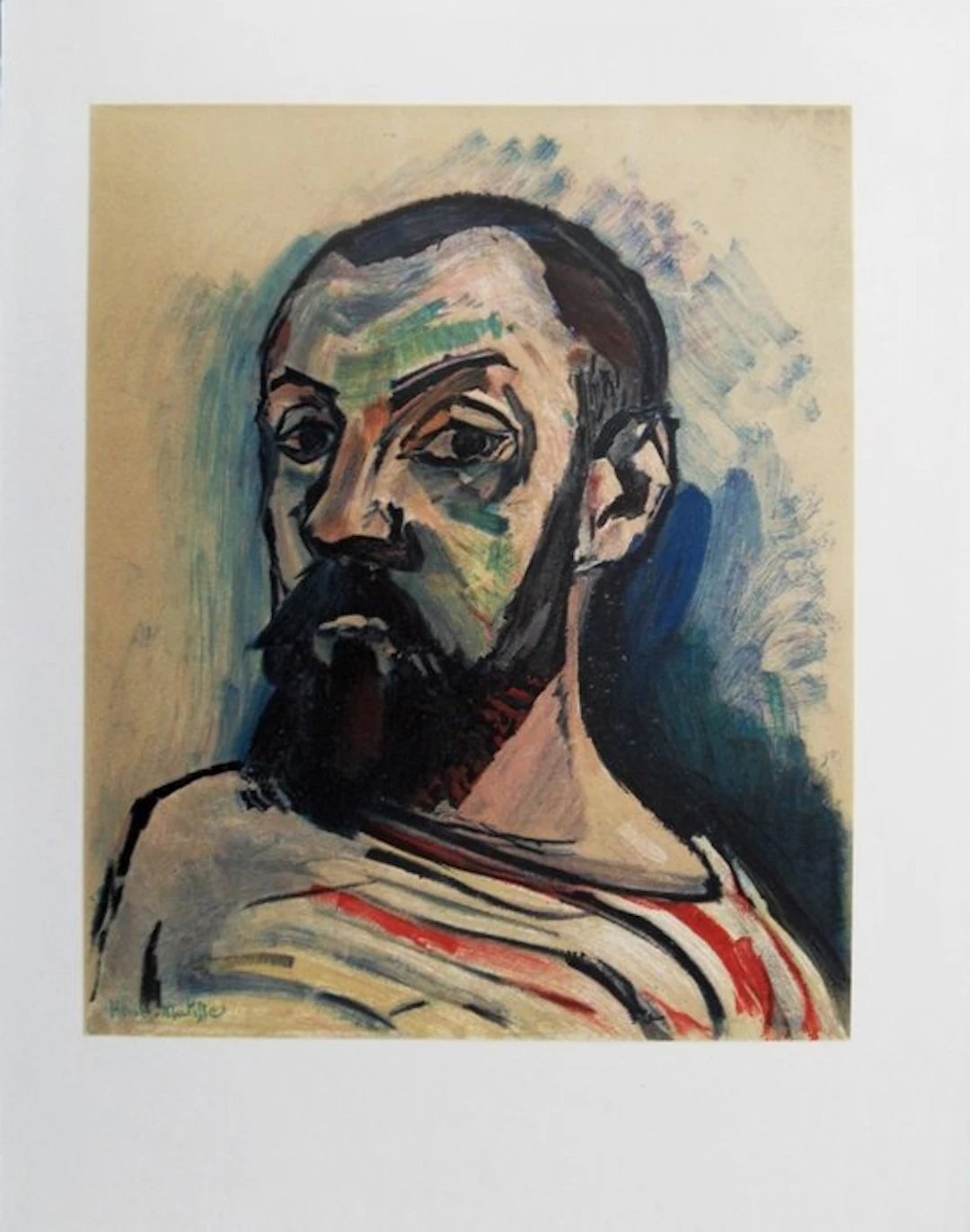 Henri Matisse (1869-1954) - Autoportrait fauve à la marinière
