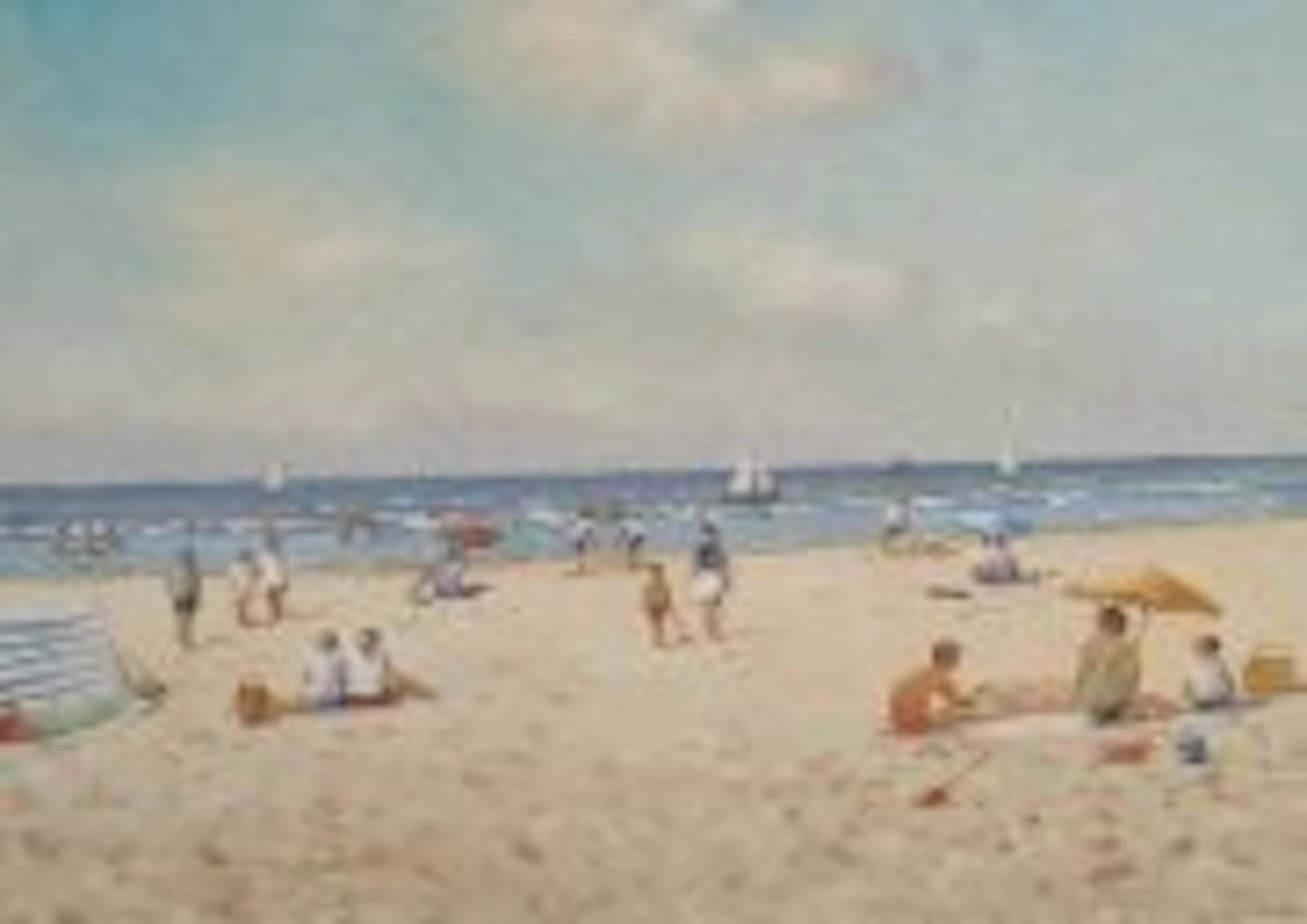 L. van Vugt (1952) - Strandgezicht