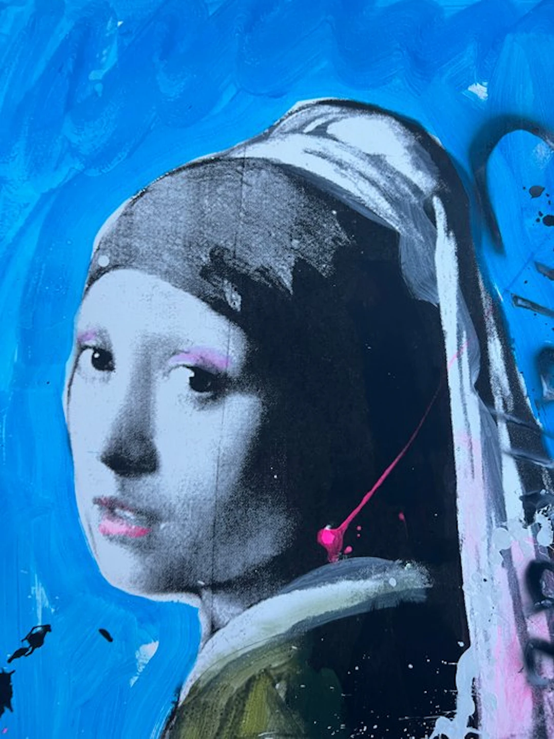 Ronald Chapeau (1969) - Meisje met de Parel - Vermeer (handfinished)