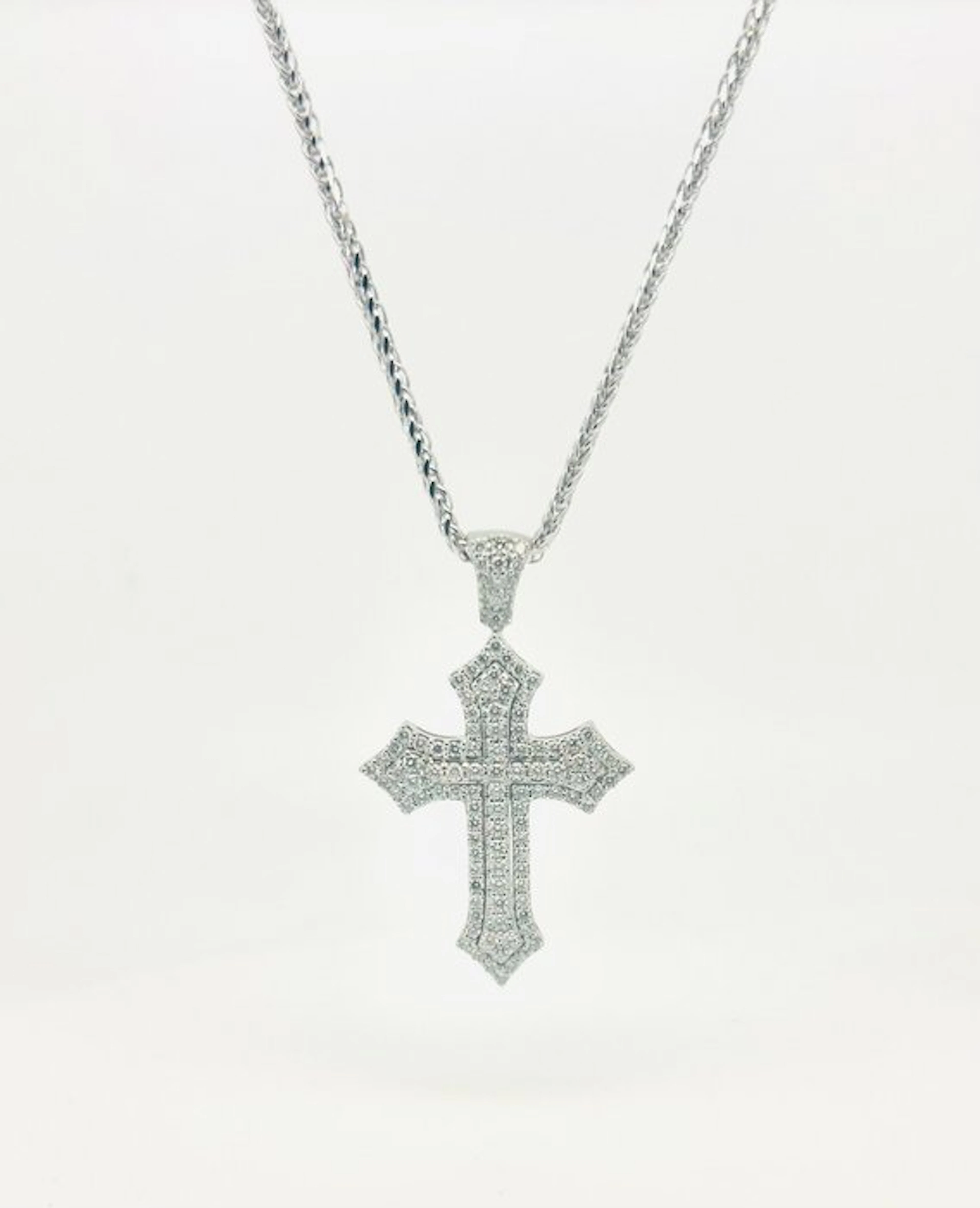 Necklace - 18 kt. White gold - 2.10ct. tw. Diamond (Natural) - Diamond