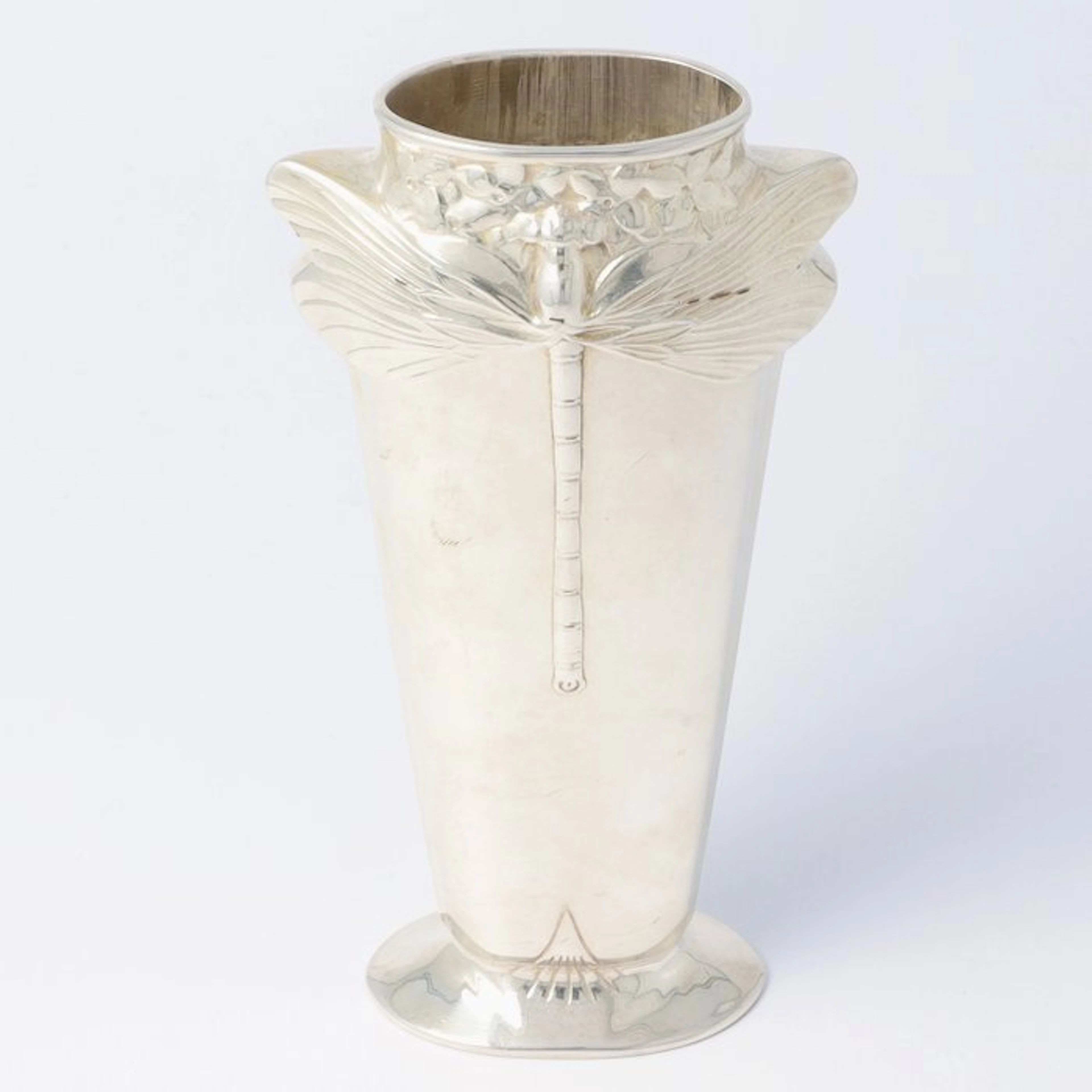 NO RESERVE - Christofle - Model 'Libellule' - Vase - Silverplated