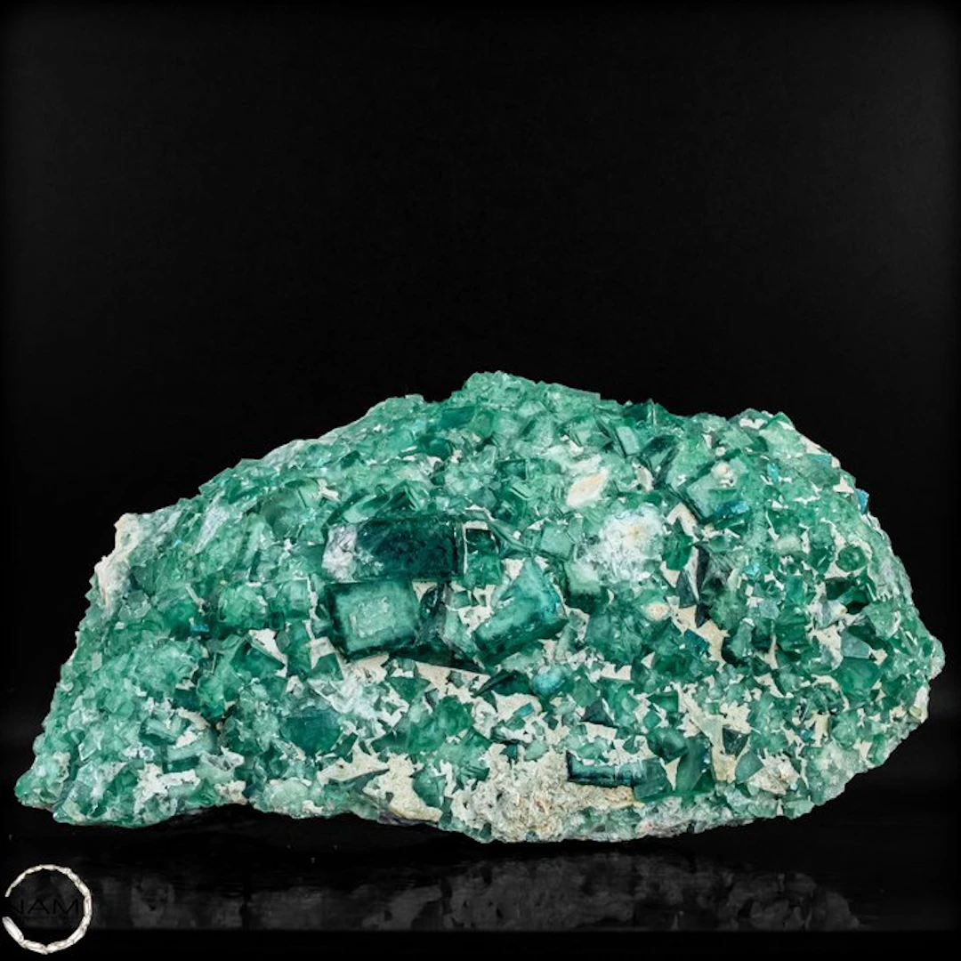 Natural fluorite crystal clusters from Madagascar of the...