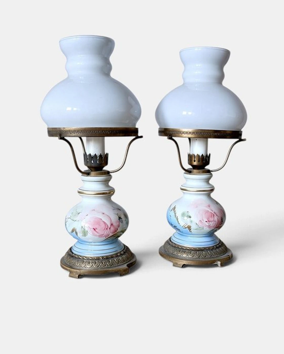 Bedside table lamp (2) - Ceramic, Copper
