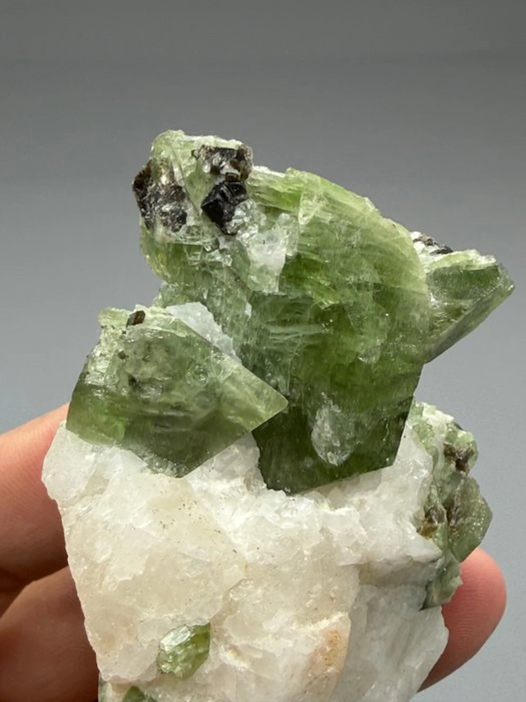 Diopside on matrix Specimen- 173 g - (1)