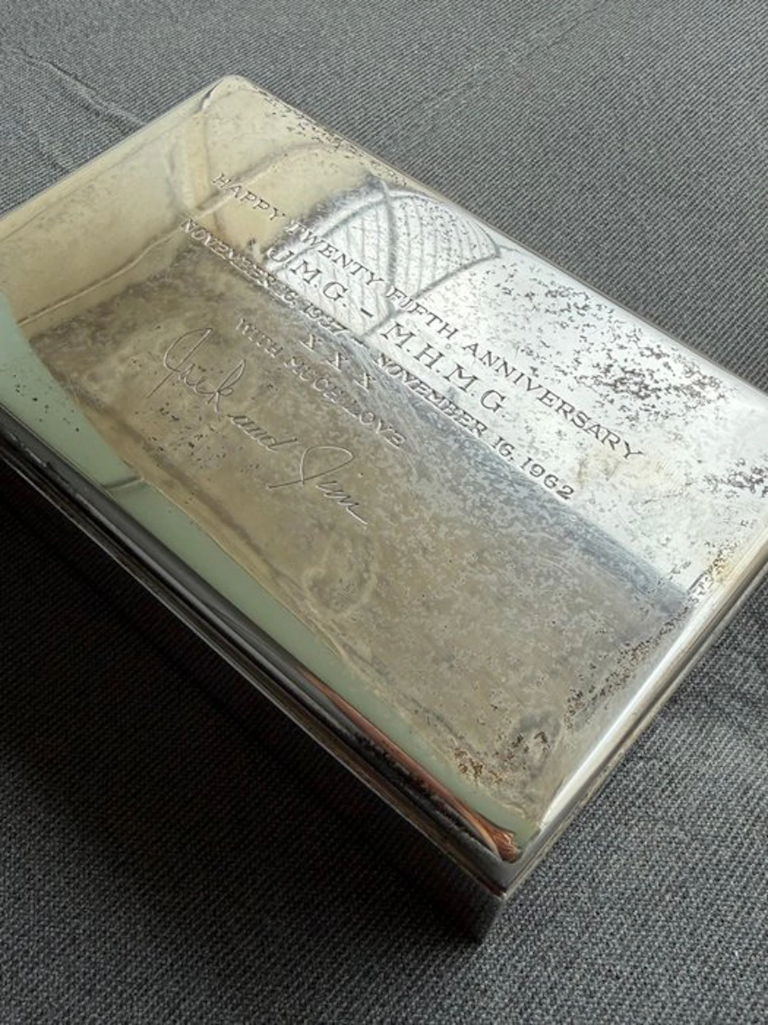 Lid - .925 silver - Tiffany silver box