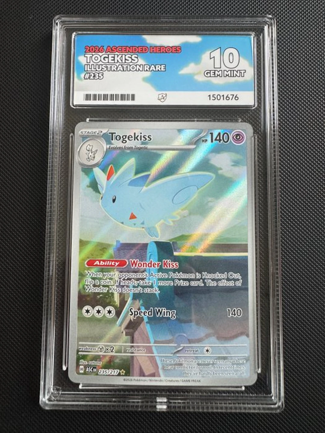 Pokémon - 1 Graded card - Togekiss 235/217 - ACE 10