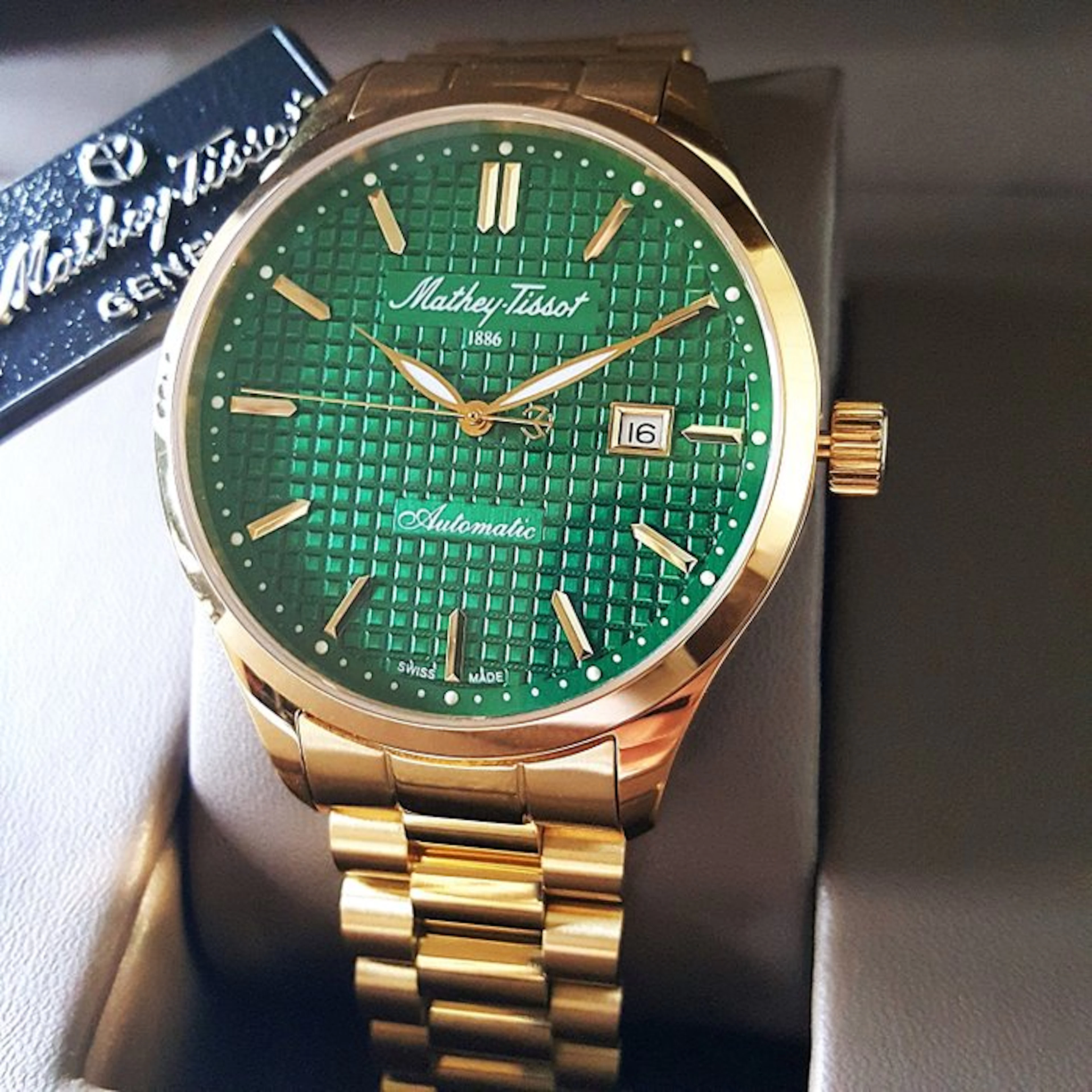 Mathey-Tissot - Automatic - Swiss Made - Gold - Sapphire - NEW - Men - 2026
