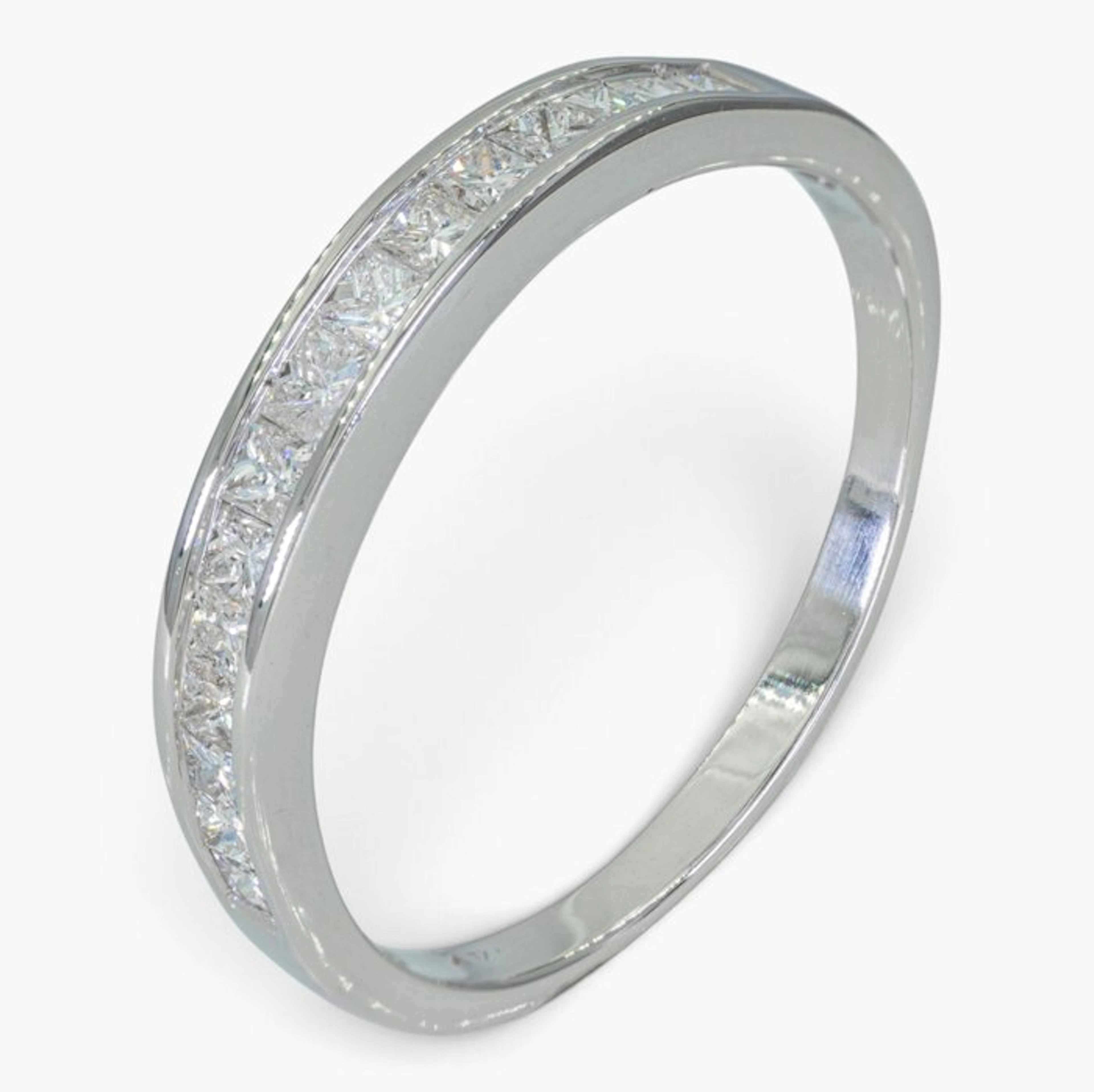 No reserve price - Ring - 14 kt. HRD, White gold - 0.75ct. tw. Diamond