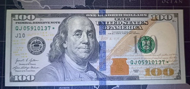 United States of America. - 100 Dollars - 2021 - Replacement (No reserve price)