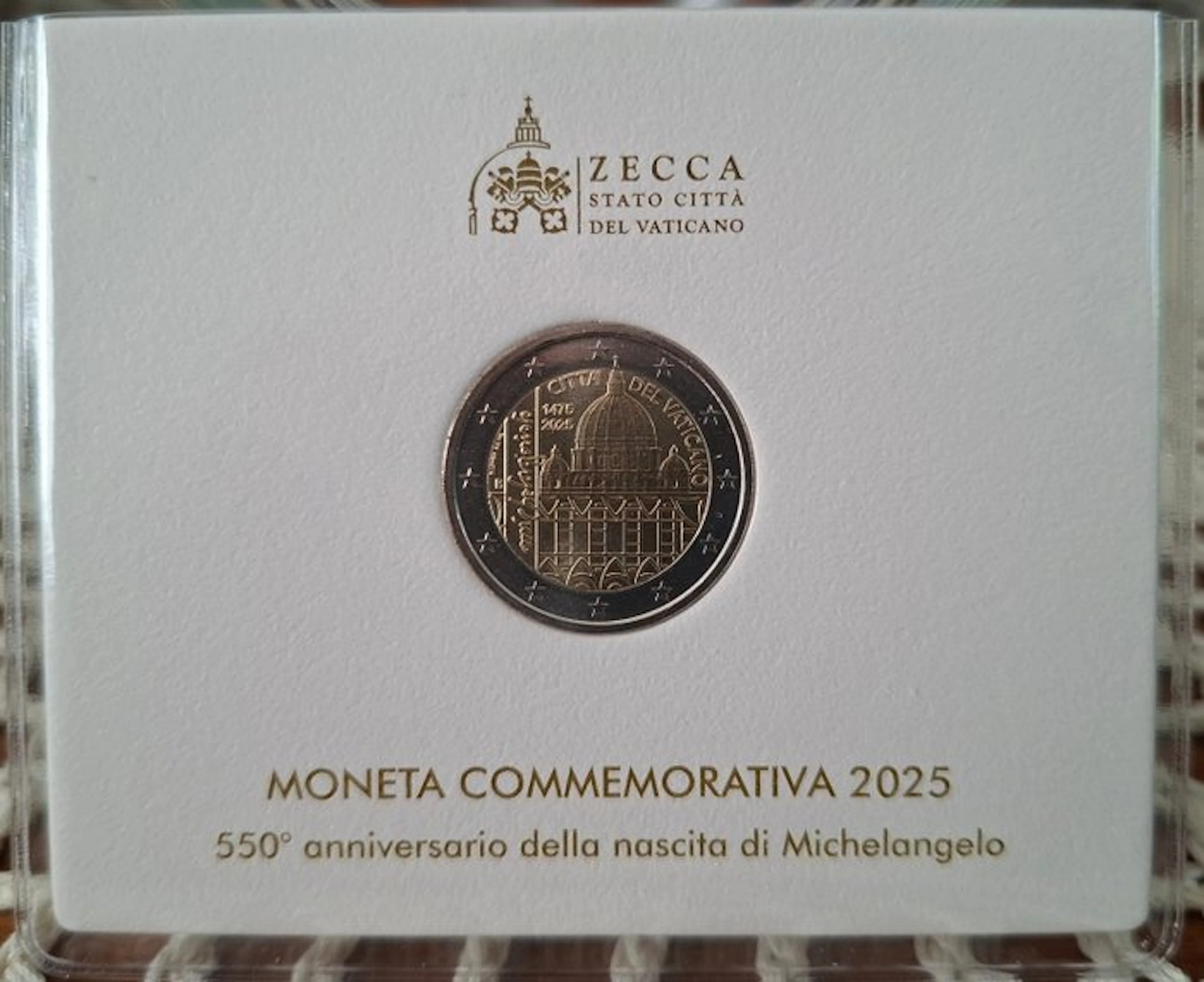 Vatican. 2 Euro 2025 "Michelangelo" (No reserve price)