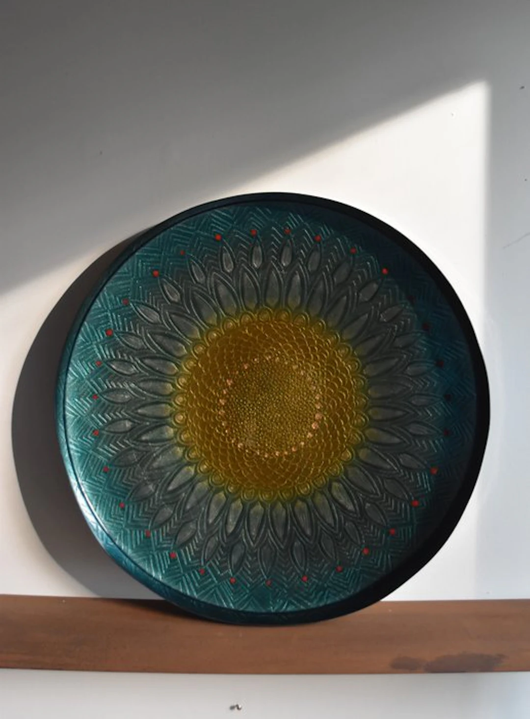Laurana Pesaro - Tray - Copper - Large centerpiece 45 cm