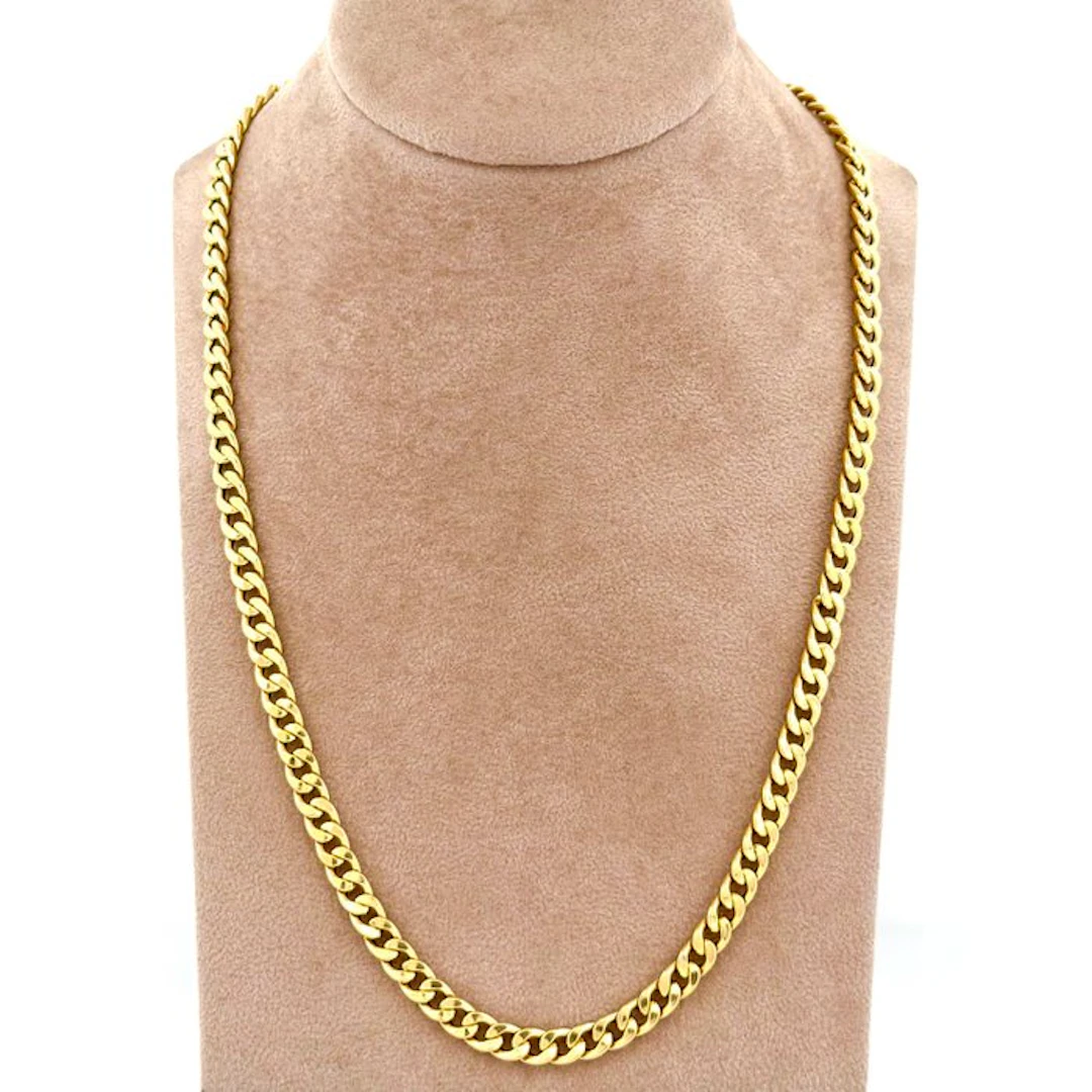 Necklace - 18 kt. Yellow gold - Cuban Link - 60 cm
