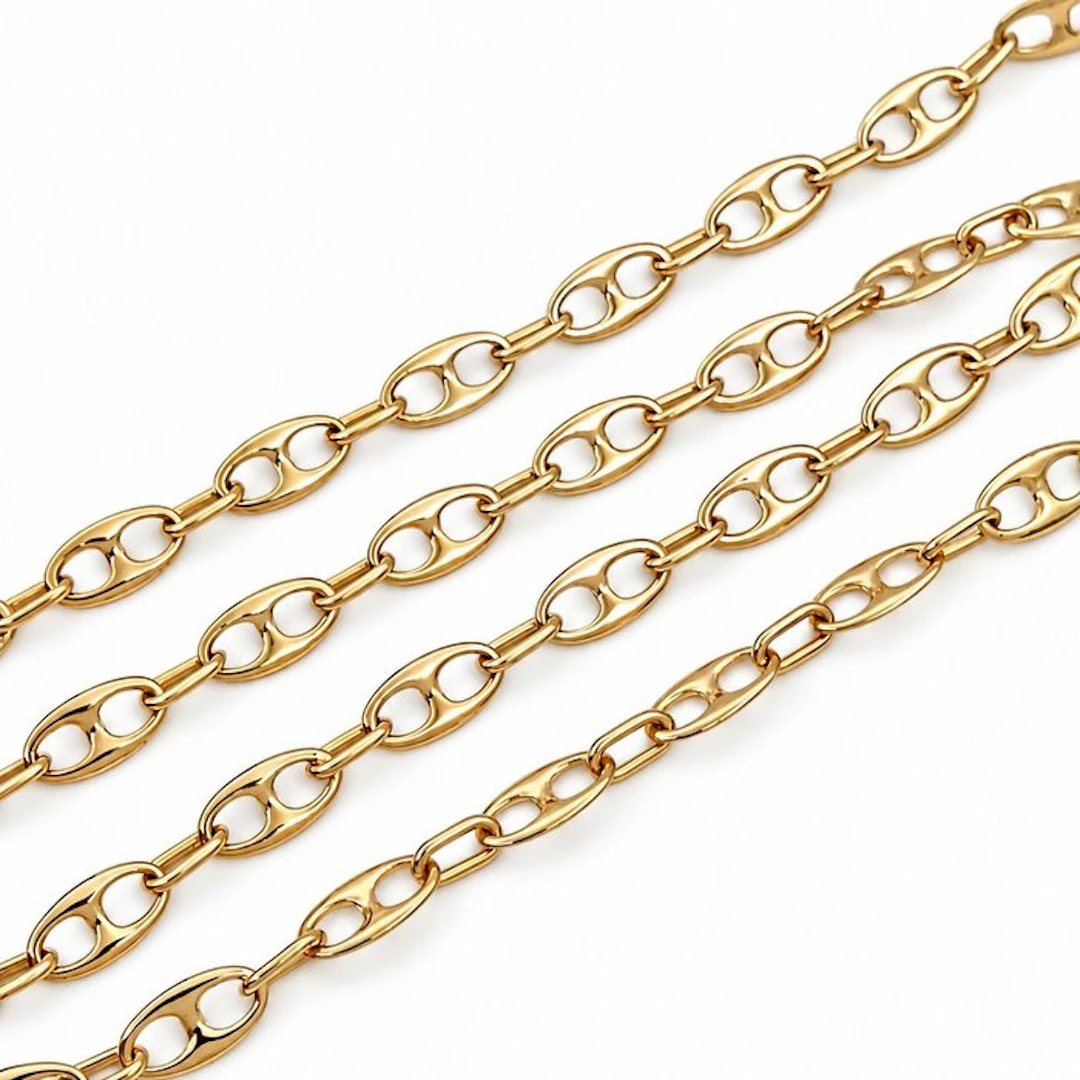 Necklace - 18 kt. Yellow gold - Made in Italy - Handmade