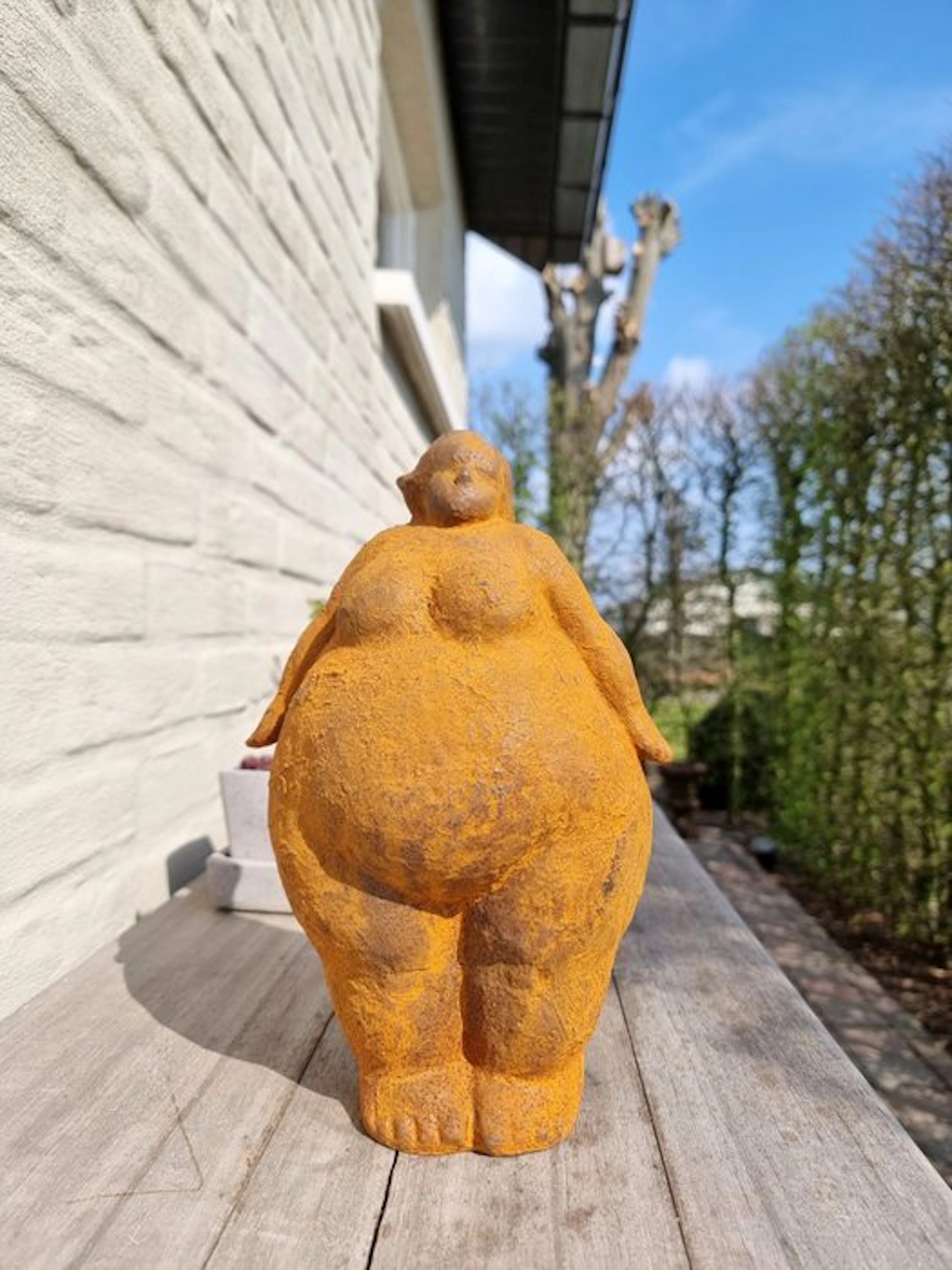 Sculpture, Abstract lady - 25 cm - Iron