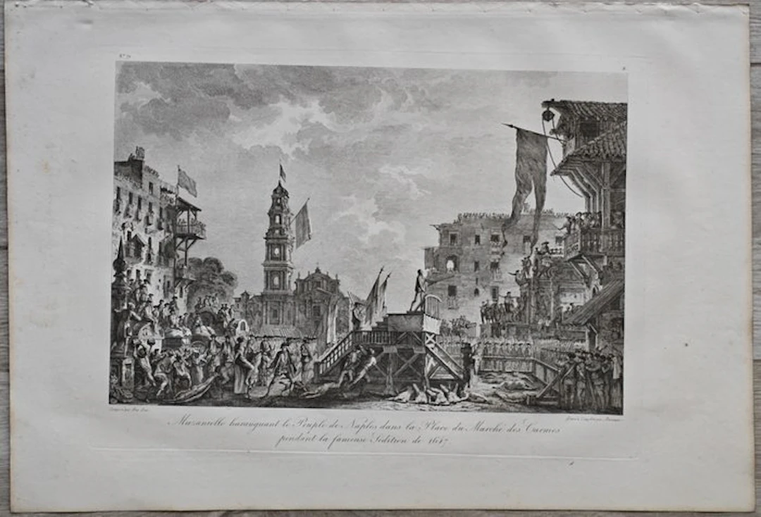 Italy - Masaniello in Piazza del Mercato