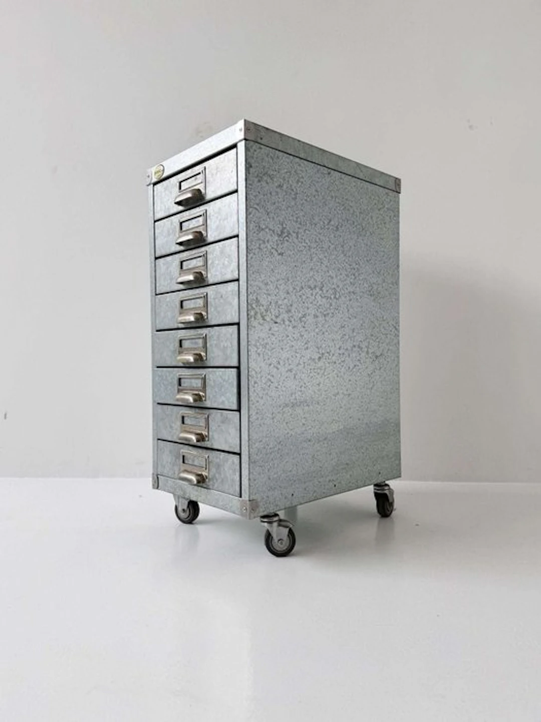 Chest of drawers - Zinc - Industrial metal drawer filing cabinet