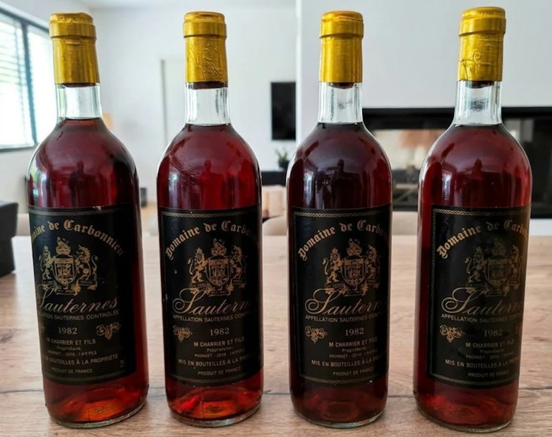 1982 Domaine de Carbonnieu - Sauternes - 4 Bottles (0.75L)