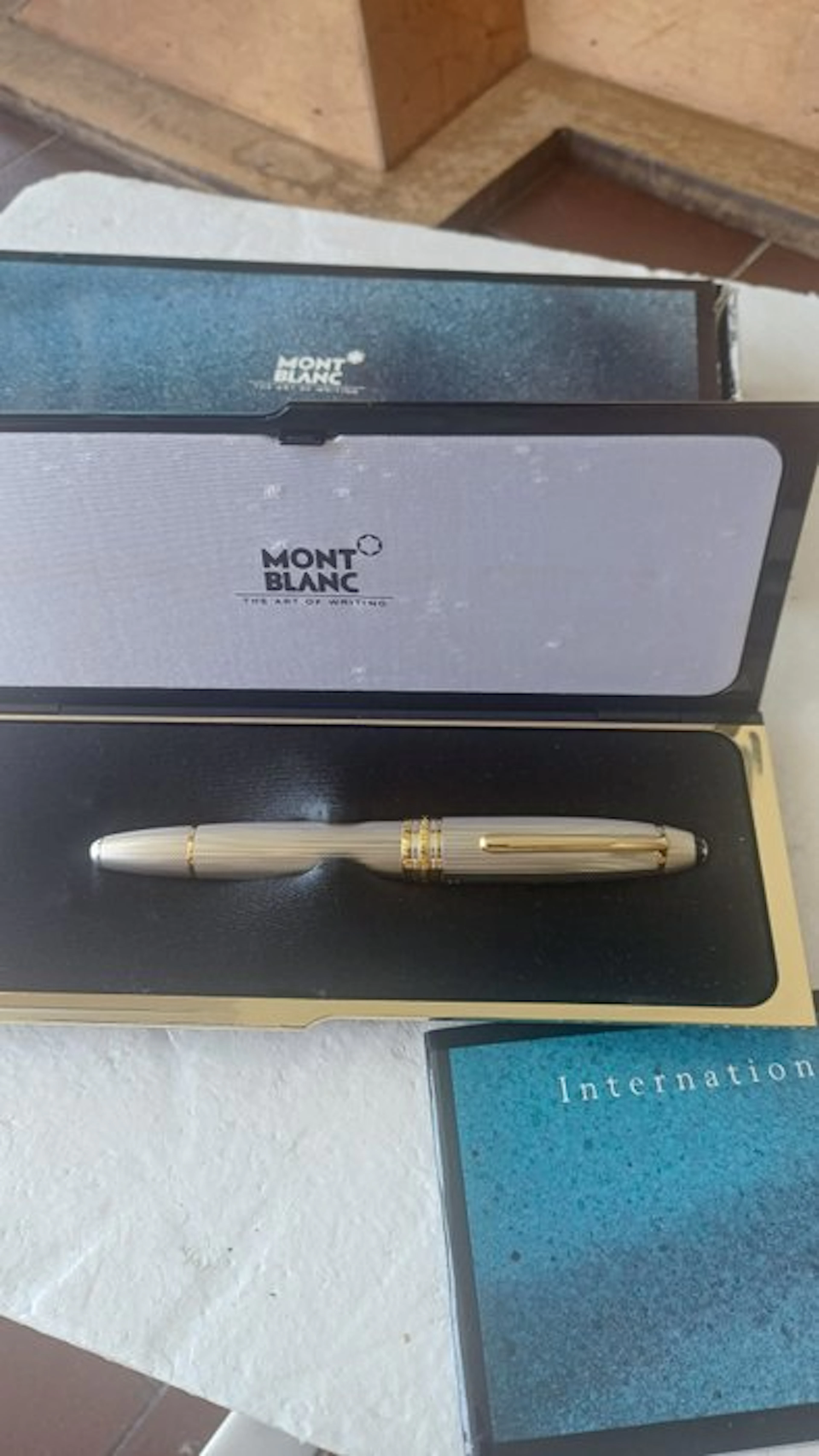 Montblanc - 146 argento 925 con iniziali C.L. pennino 18kt - Fountain pen