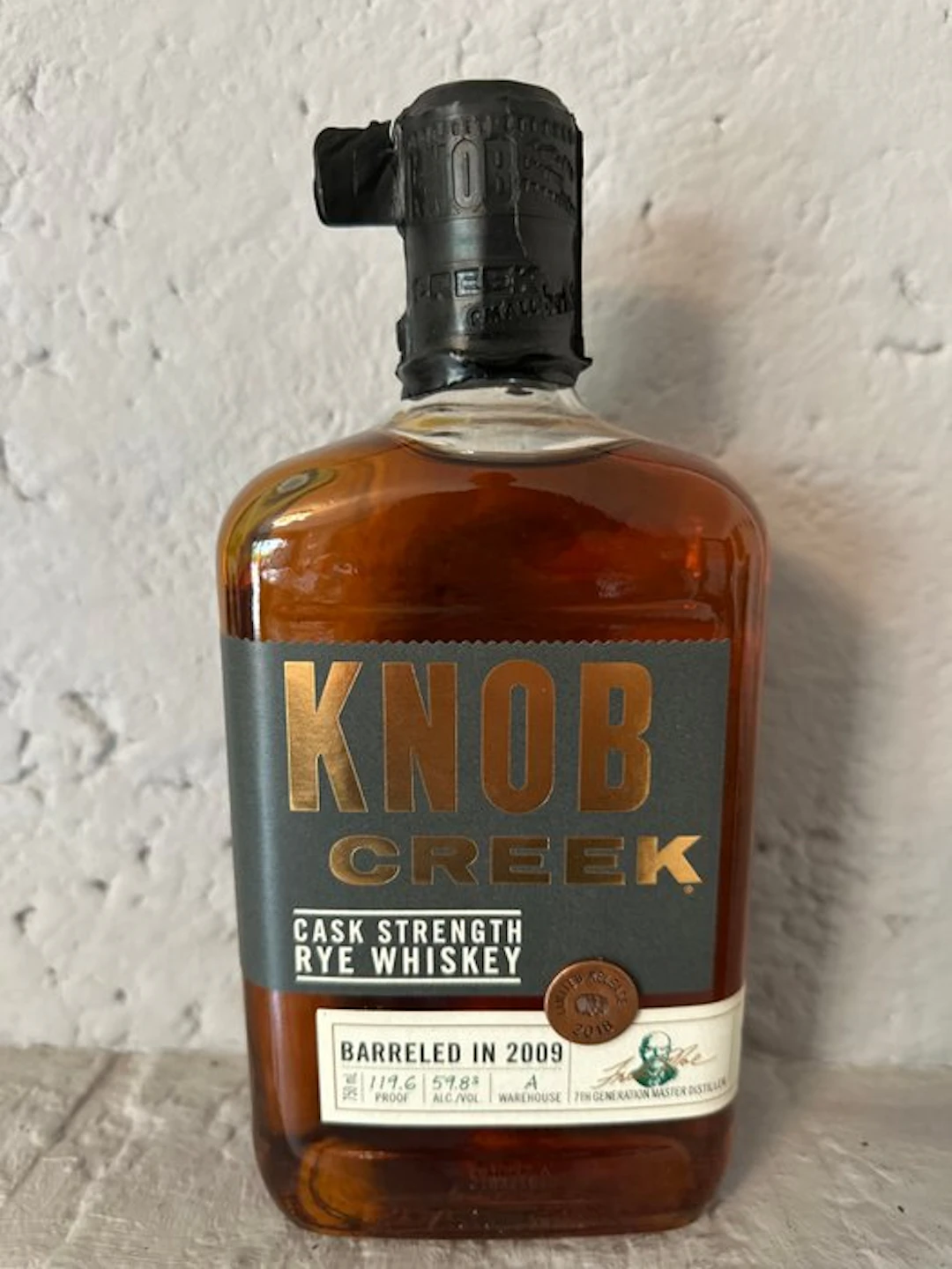 Knob Creek 2009 Cask Strength Rye - Limited Release 2018 - 119.6 Proof - US Release - 750 ml