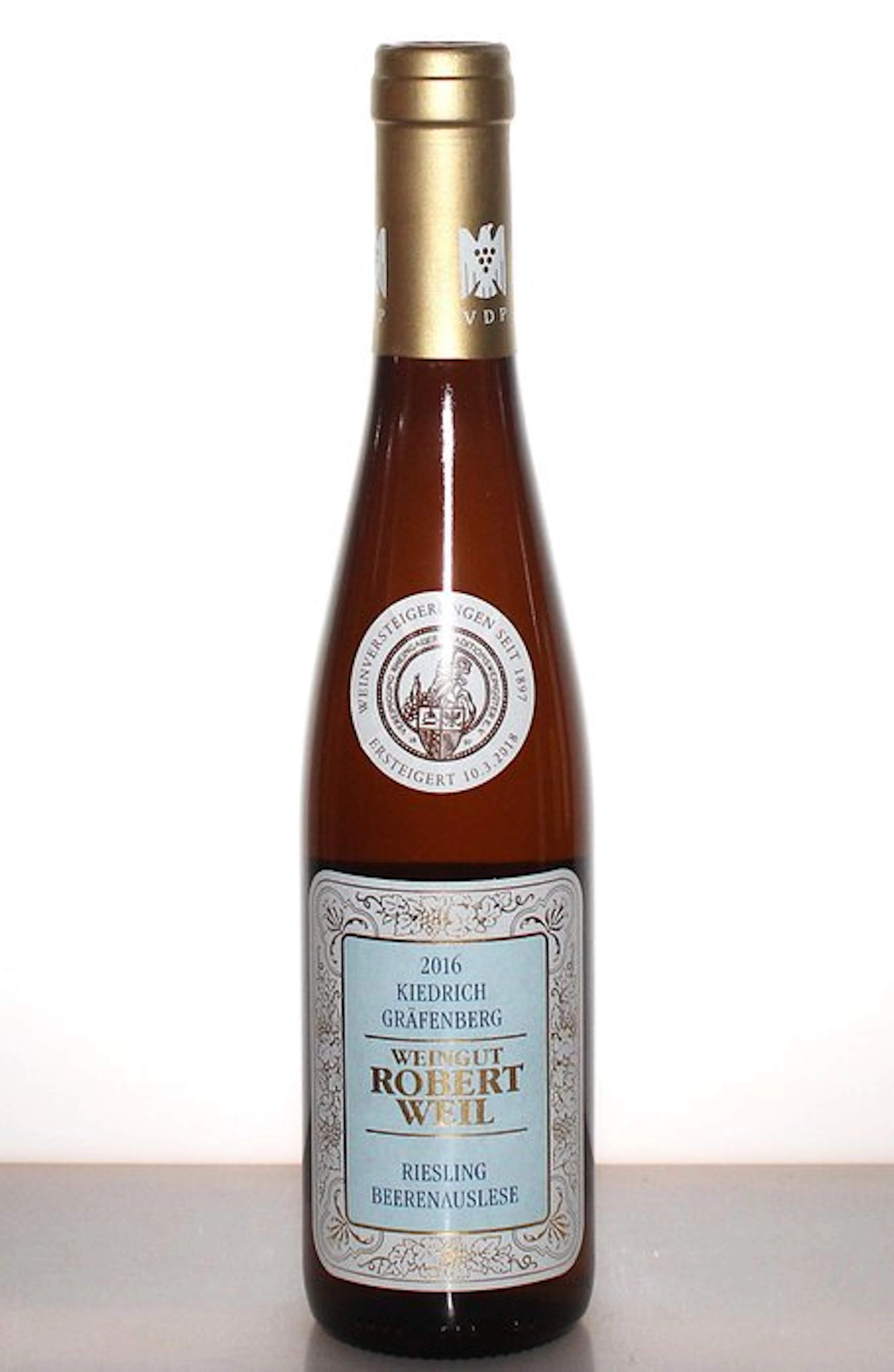 2016 Beerenauslese Goldkapsel Versteigerungswein Kiedrich...