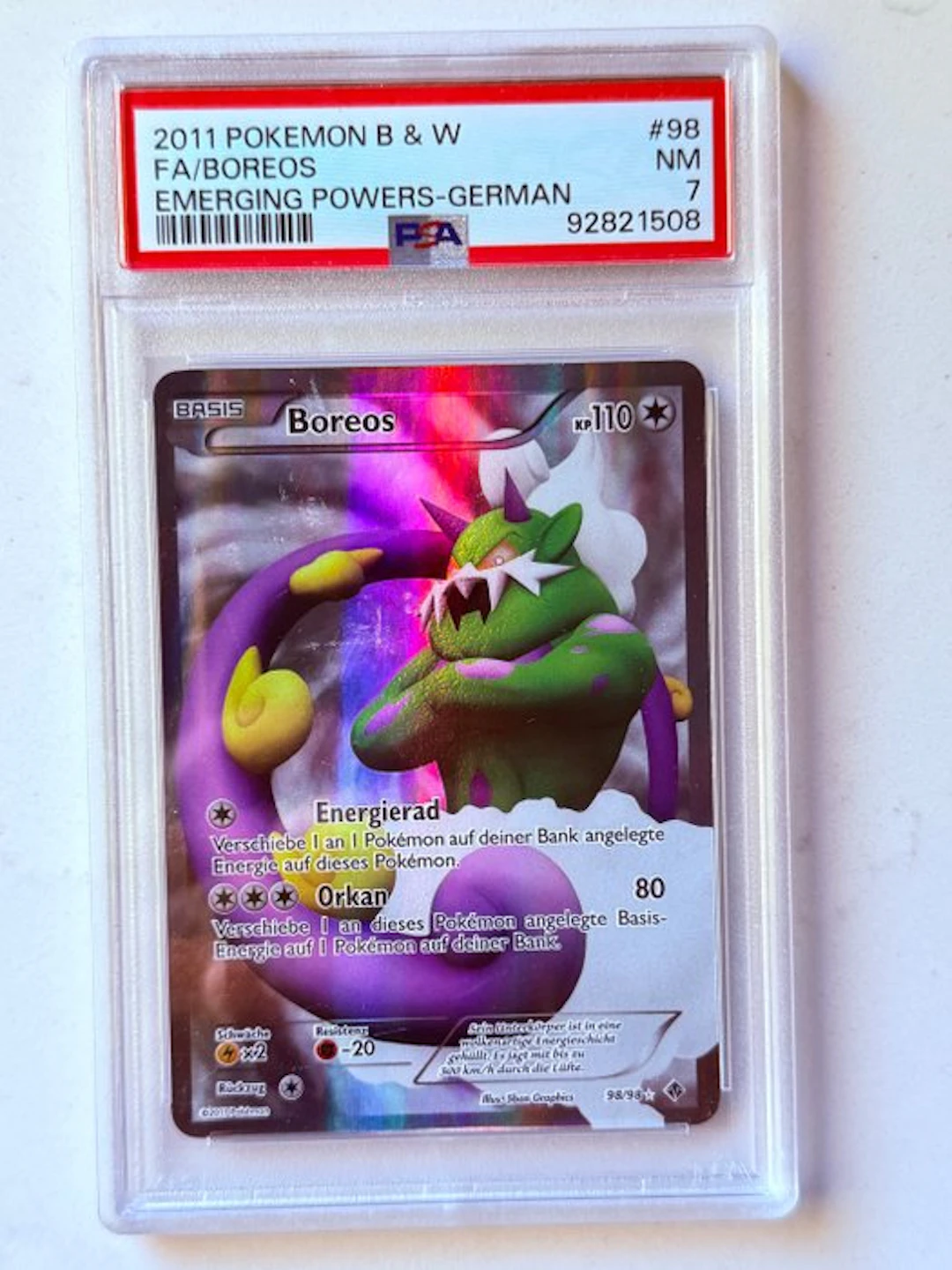 Pokémon - 1 Graded card - Boreos 98/98 Foil