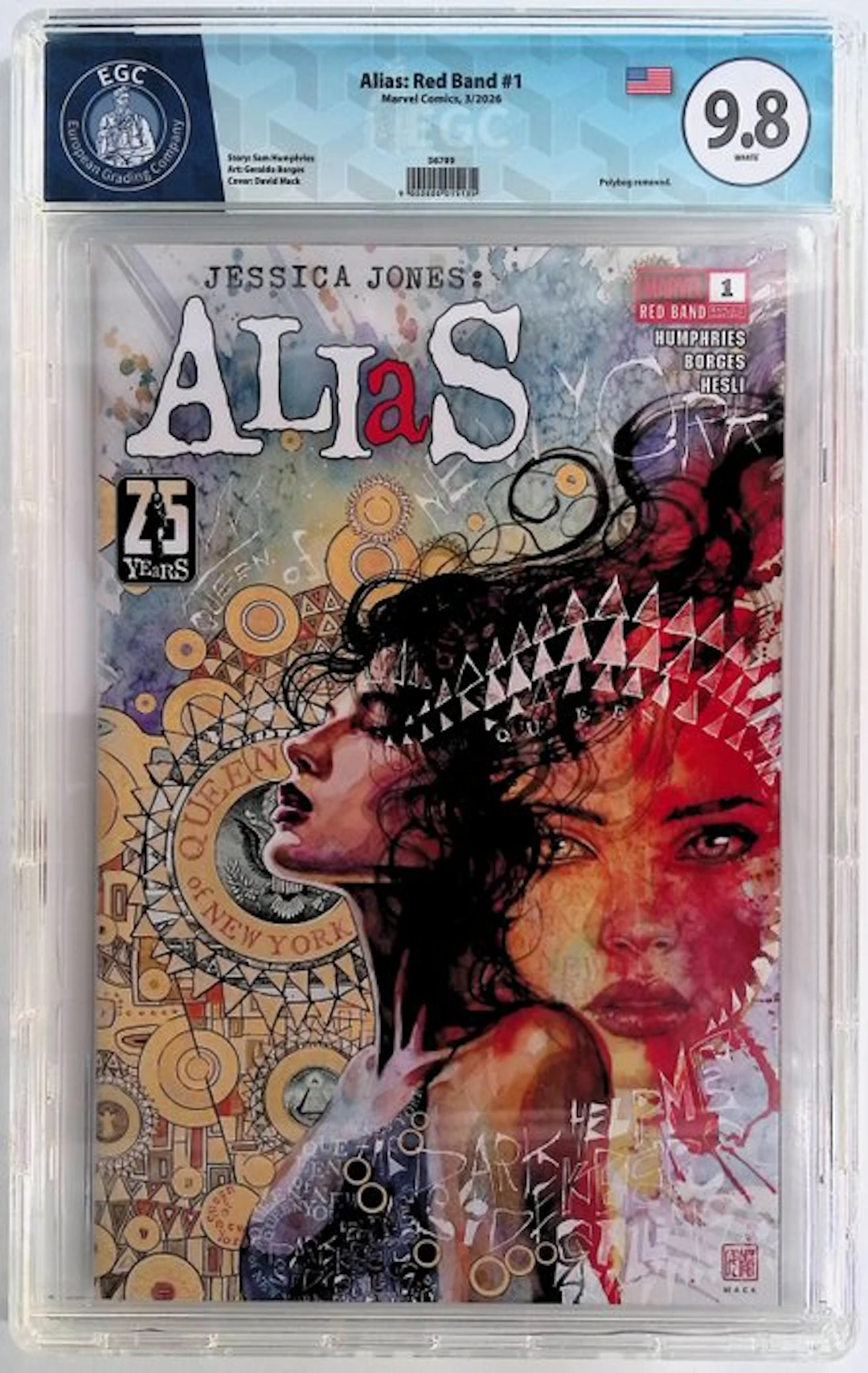 Alias: Red Band #1 - EGC 9.8 - 1 Graded comic - First edition - 2026