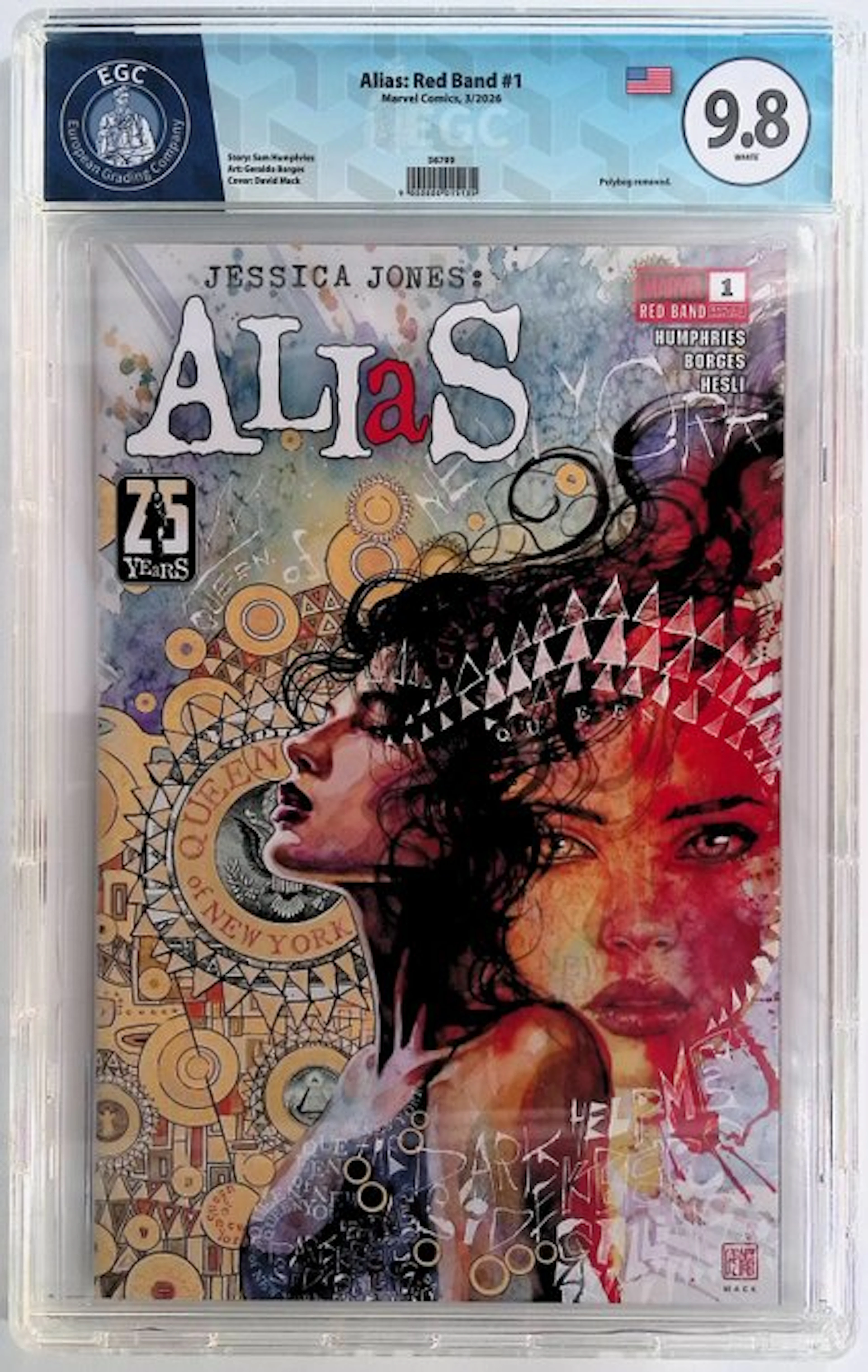 Alias: Red Band #1 - EGC 9.8 - 1 Graded comic - First edition - 2026