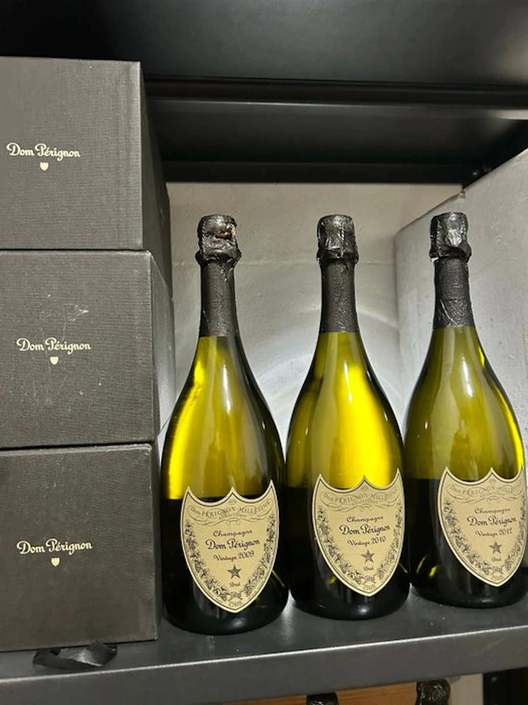 Dom Pérignon, 2009, 2010 & 2012 - Champagne Brut - 3 Bottles (0.75L)