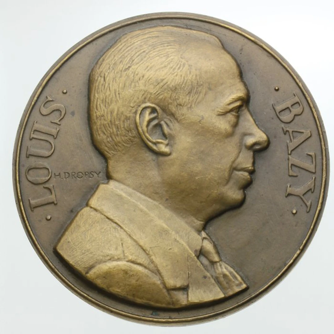 France. Médaille Bronze Louis Bazy, H. Drosy, 1946 (No reserve price)