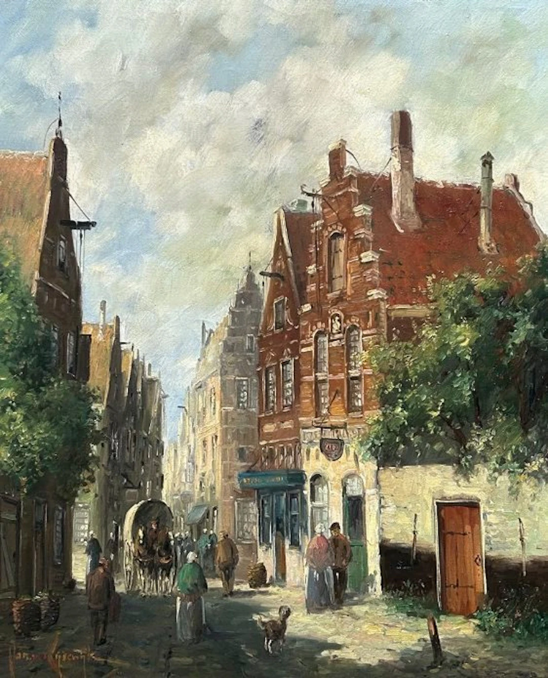 Jan van Rijsewijk (1928-1987) - Stadsgezicht