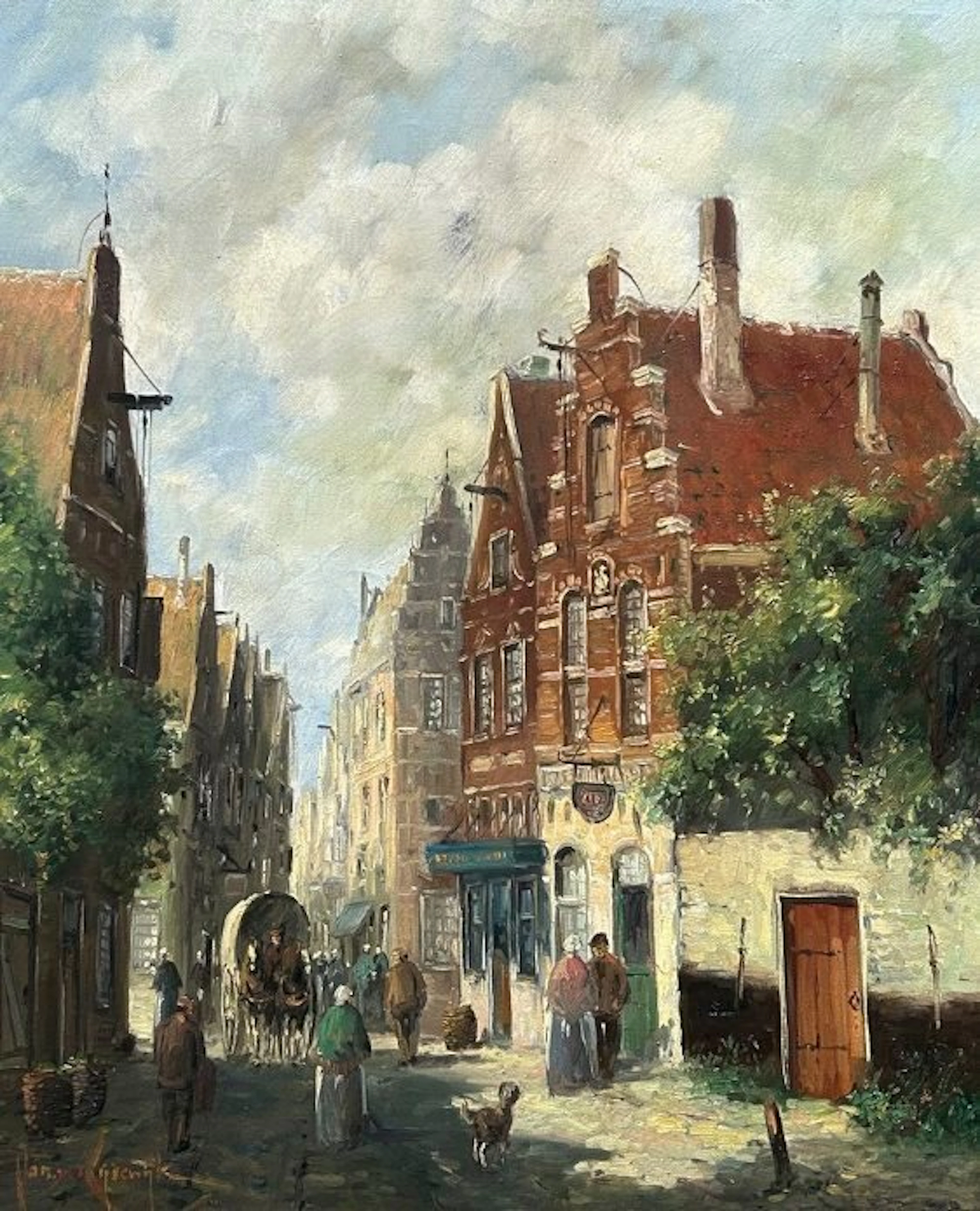 Jan van Rijsewijk (1928-1987) - Stadsgezicht