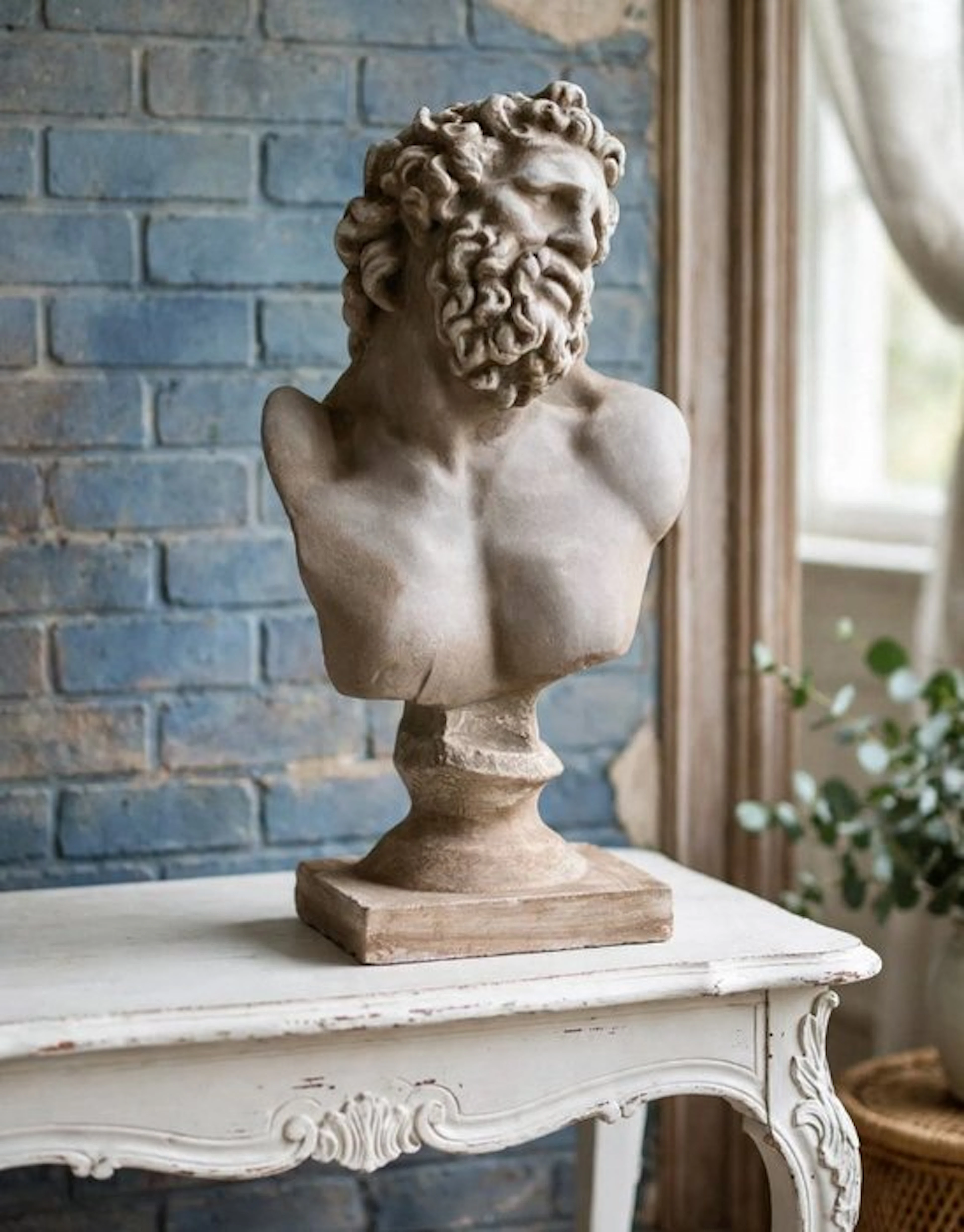 Sculpture, Dorso laocoonte - 44 cm - Cast Stone