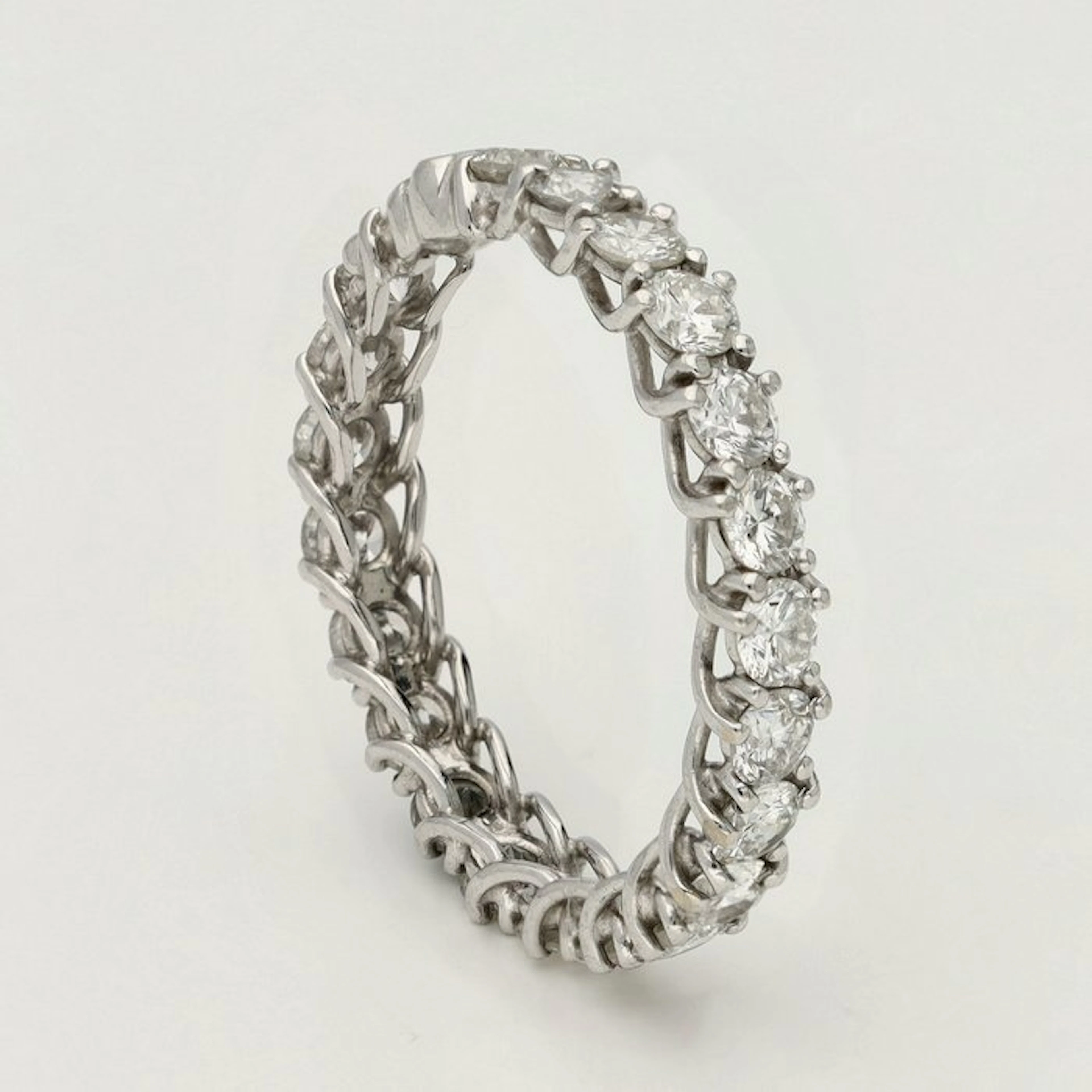 Ring - 18 kt. White gold Diamond (Natural)