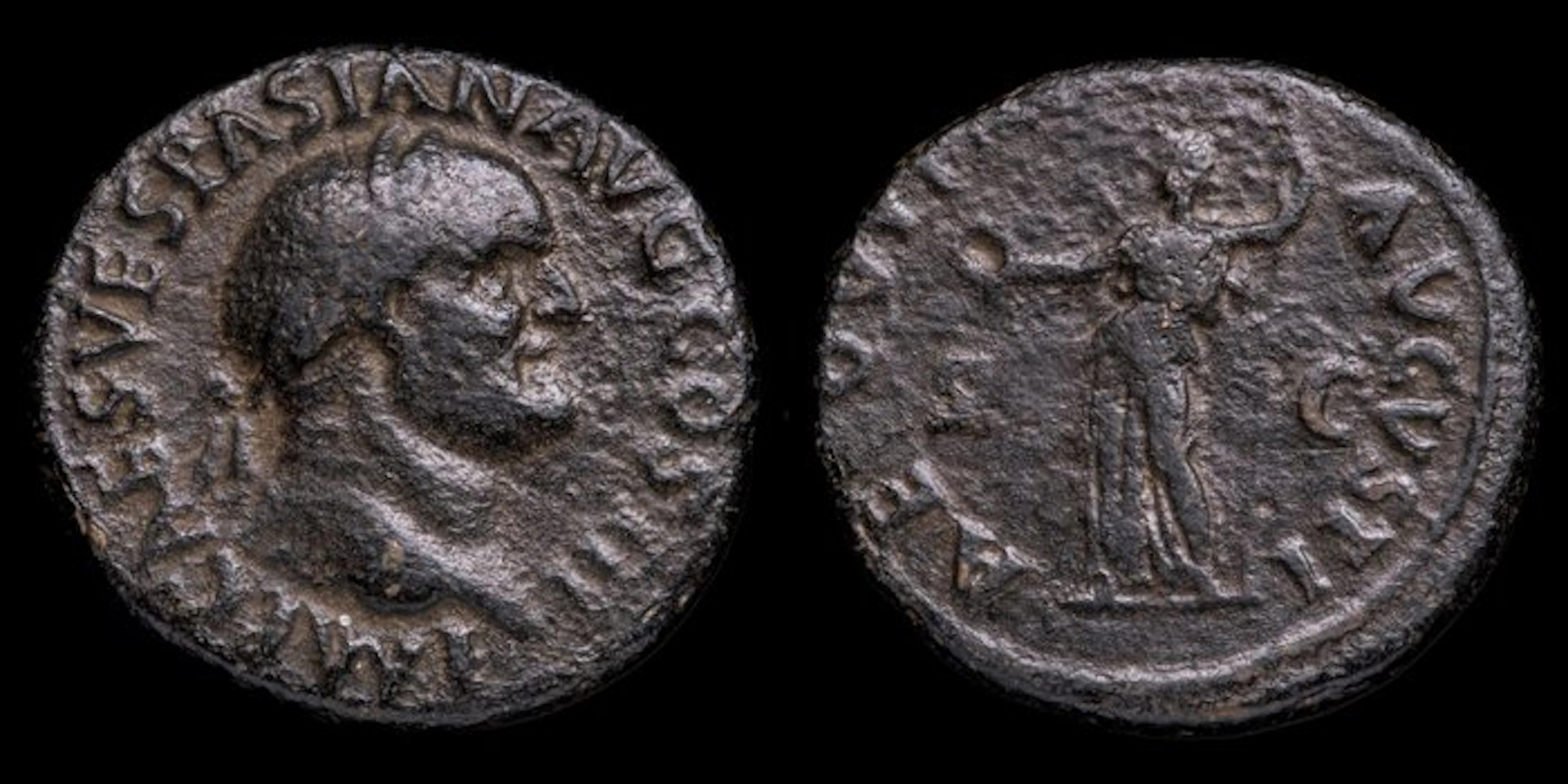 Roman Empire. Vespasian (AD 69-79). As AEQVITAS AVGVSTI SC (No reserve price)