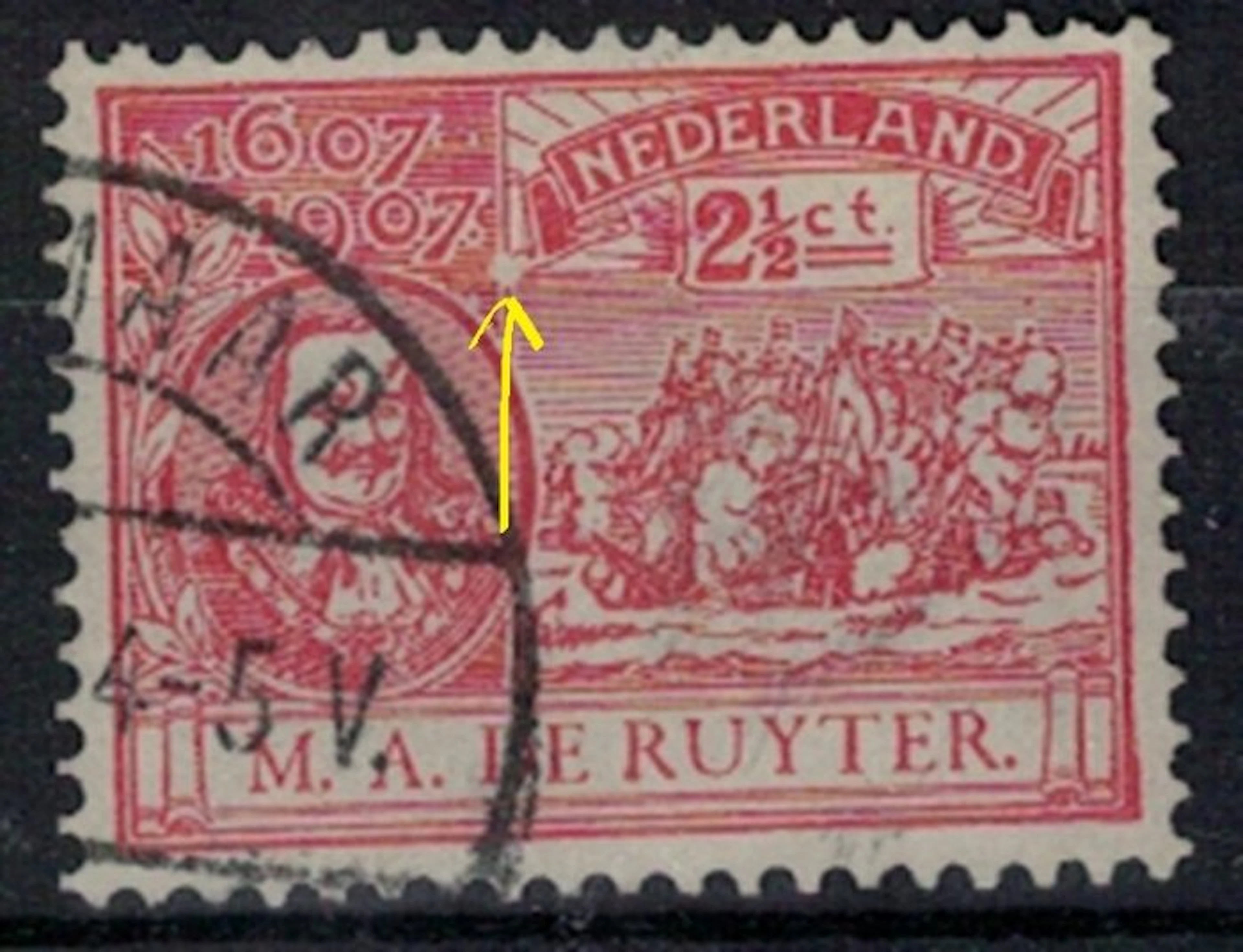 Netherlands - Nice batch of plate errors, postmarked.